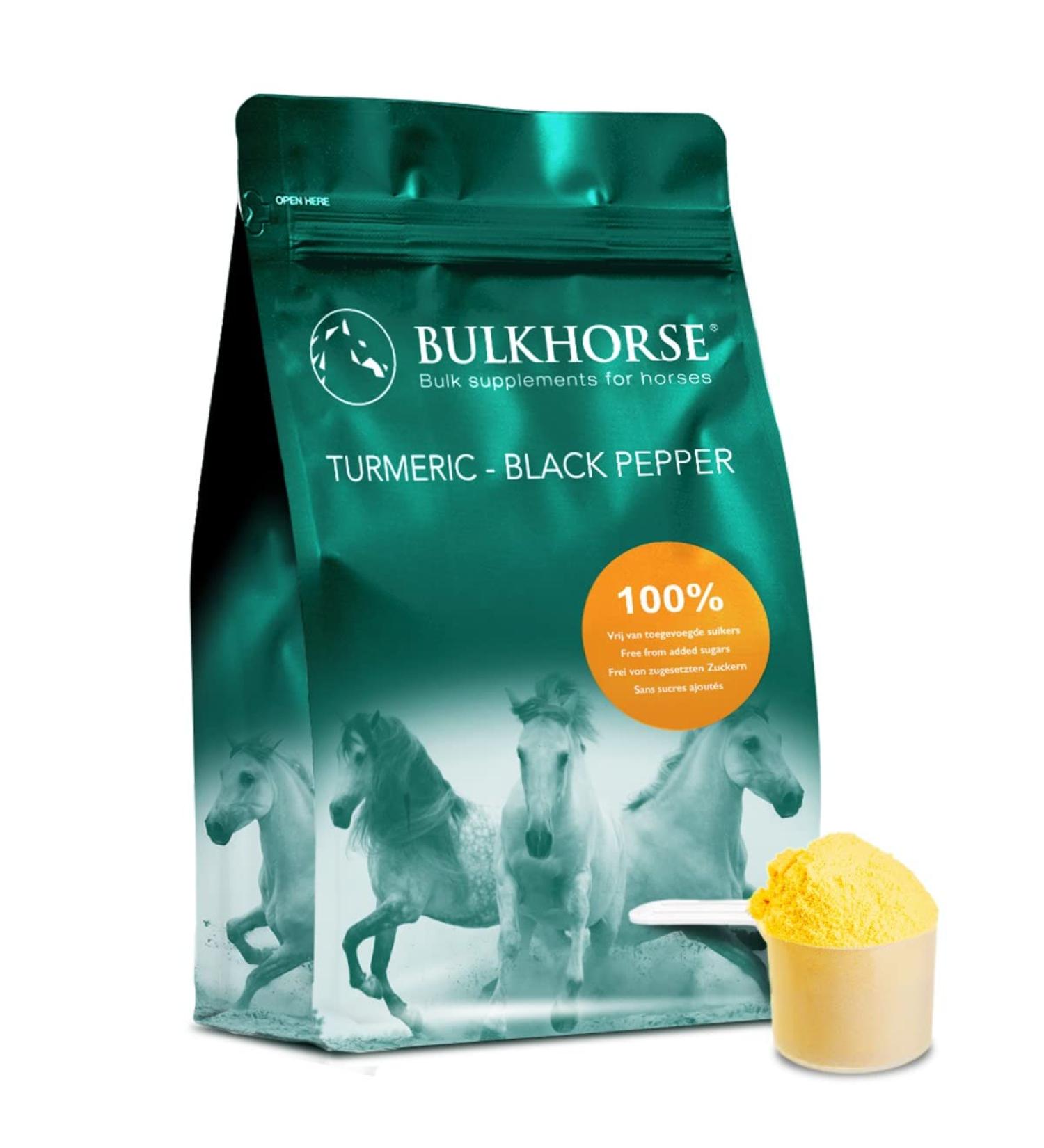 BulkHorse Turmeric + Black Pepper | 1000g for Joint Function & Digestion | No Added Sugar | Premium Quality Superfood - Buy Online on GoSupps.com