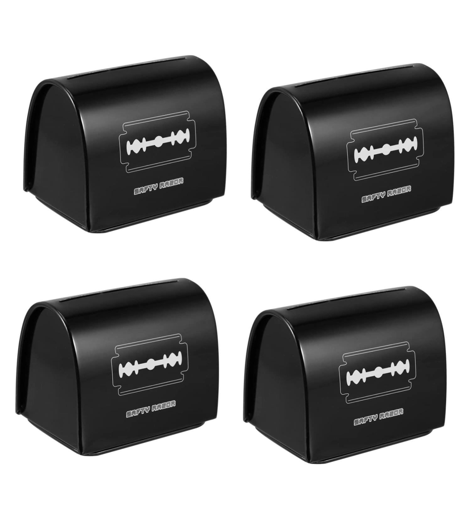 Minkissy 4-Piece Razor Blade Disposal Case | Durable Storage Box for Hairdressers & Waste Management | International Shipping Available - Buy Online on GoSupps.com