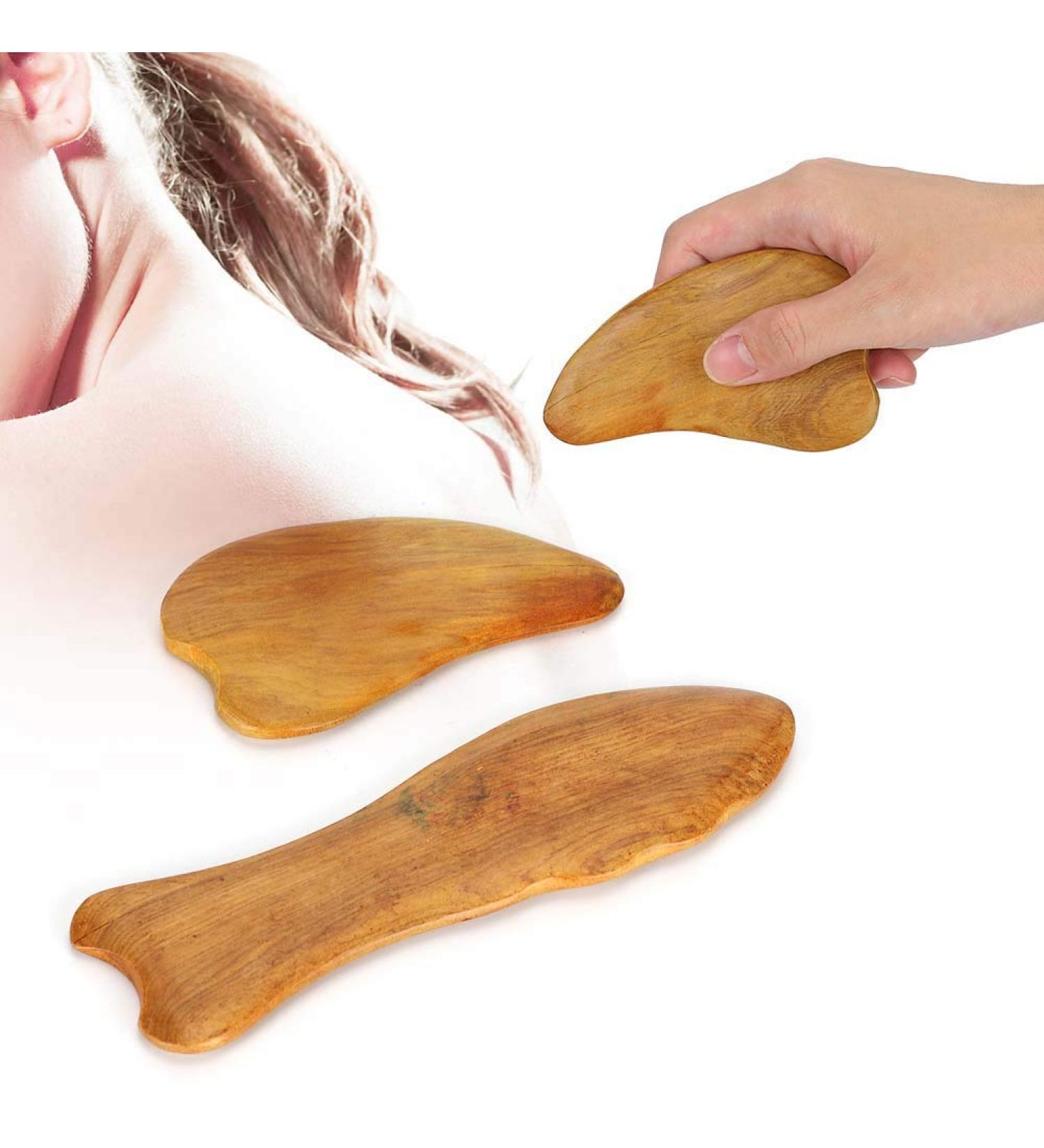 Wytino Massage Plate - Wooden Gua Sha Scraping Board for Face & Muscle Pain Relief | Stress Reduction Tool | International Shipping - Buy Online on GoSupps.com