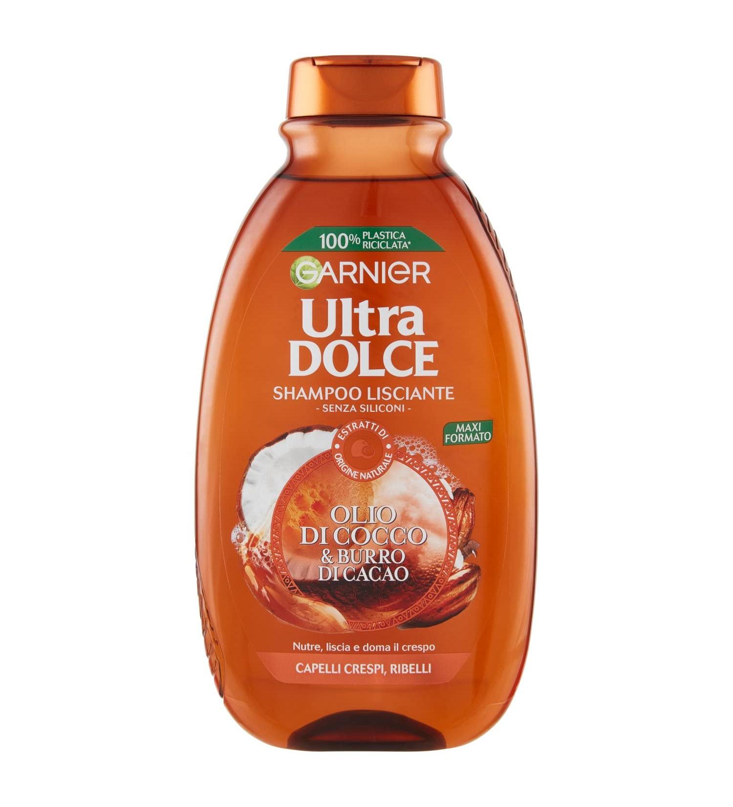 Garnier Ultra Dolce Shampoo all' Olio di Cocco e Burro di Cacao - Buy Online on GoSupps.com