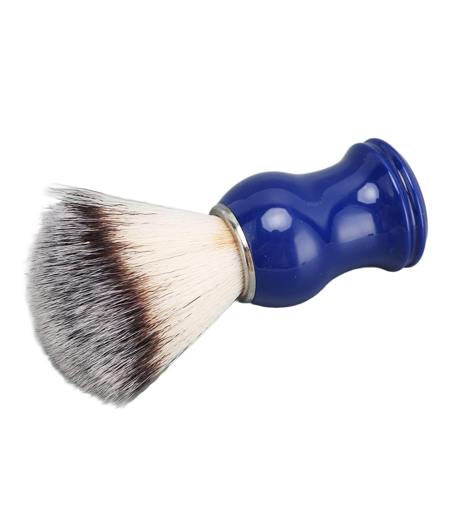 Handmade Blue Handle Shaving Brush | Professional Men's Hairdressing & Salon Care Tool - Buy Online on GoSupps.com