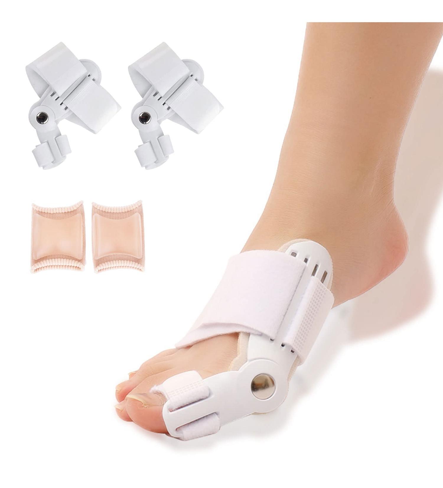 2 Pair Toe Bunion Straightener - Correct Bunions & Restore Toes, Day/Night Toe Separator - Buy Online on GoSupps.com