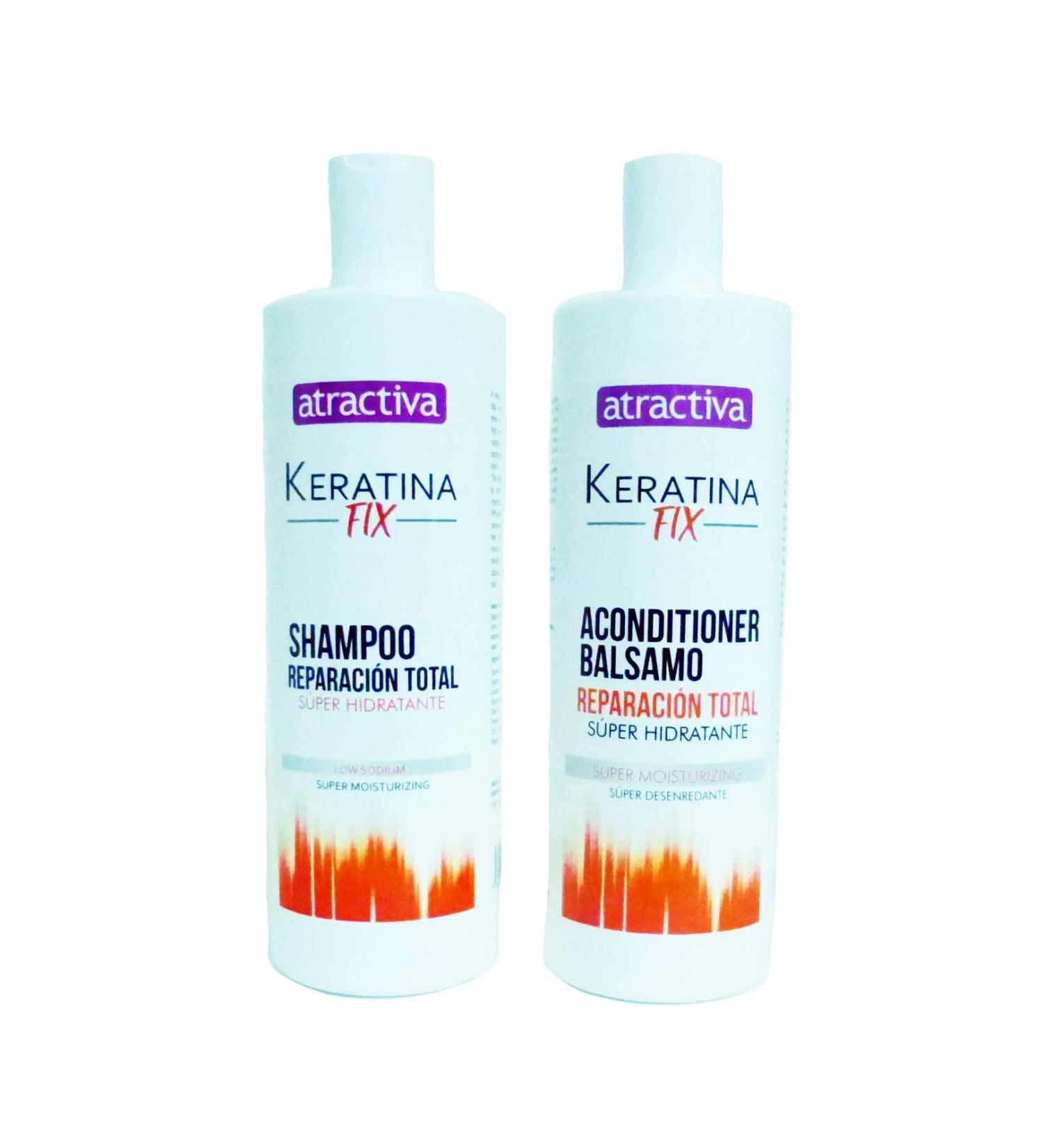 Shampoo y Acondicionador Balsamo Reparacion Total Super Hidratante Set 16 fl. oz. Each