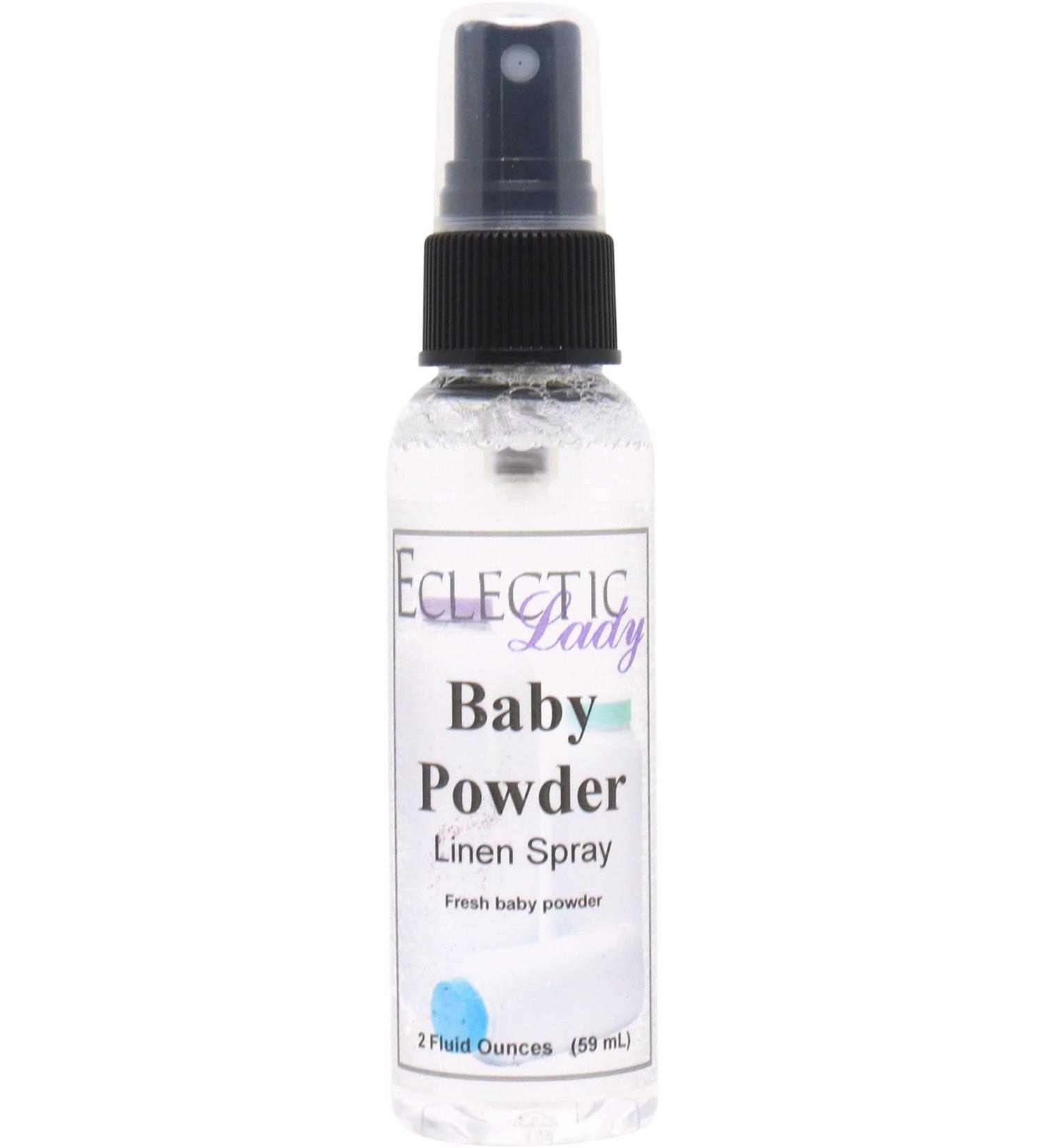 Baby Powder Linen Spray - 2 oz, Paraben-Free, Long-Lasting Scent for Bed, Fabric & Pillow - Buy Online on GoSupps.com