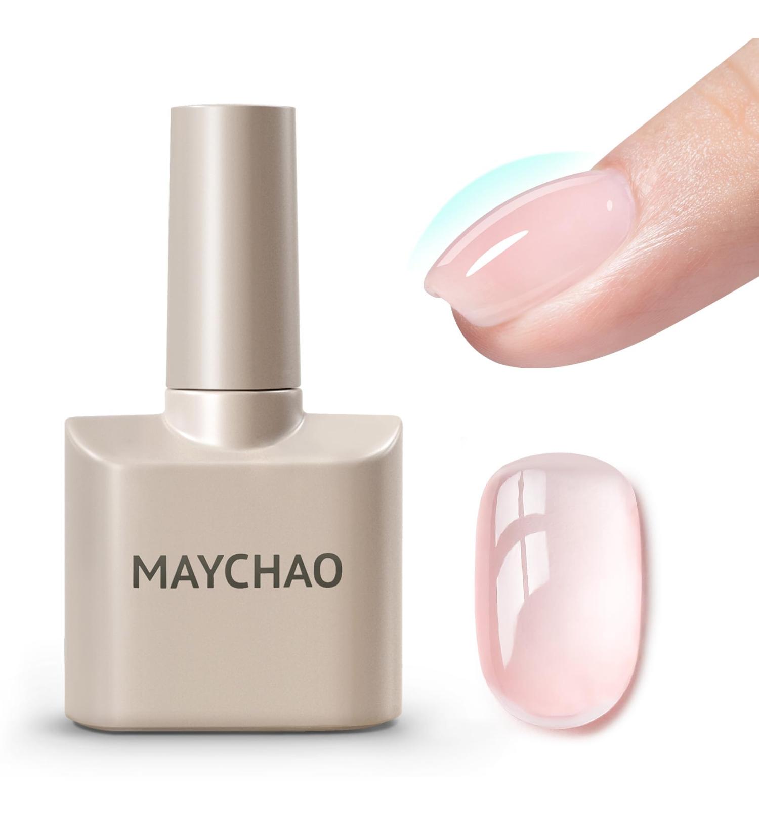 MAYCHAO 7-in-ONE Clear Pink Builder Nail Gel 15ML Builder Base Strengthening Gel UV/LED Building Nail Gel in a Bottle for Nail Repair Nail Strengthen Hard Gel Builder Nail Extension Gel Builder 05 - Buy Online on GoSupps.com