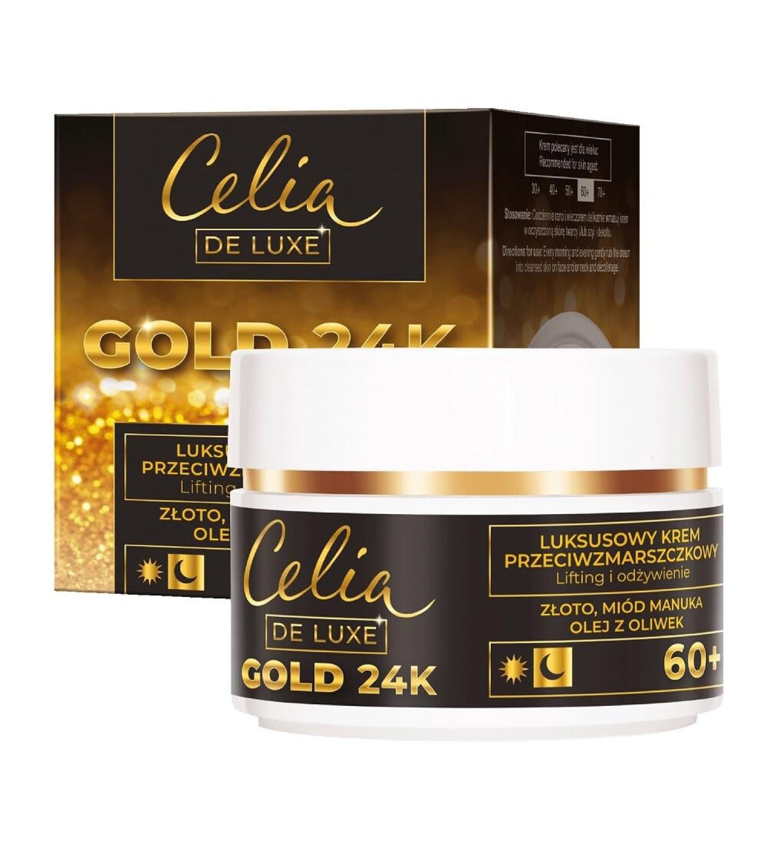 CELIA_De Luxe Gold 24K 60+ antiwrinkle night cream 50ml