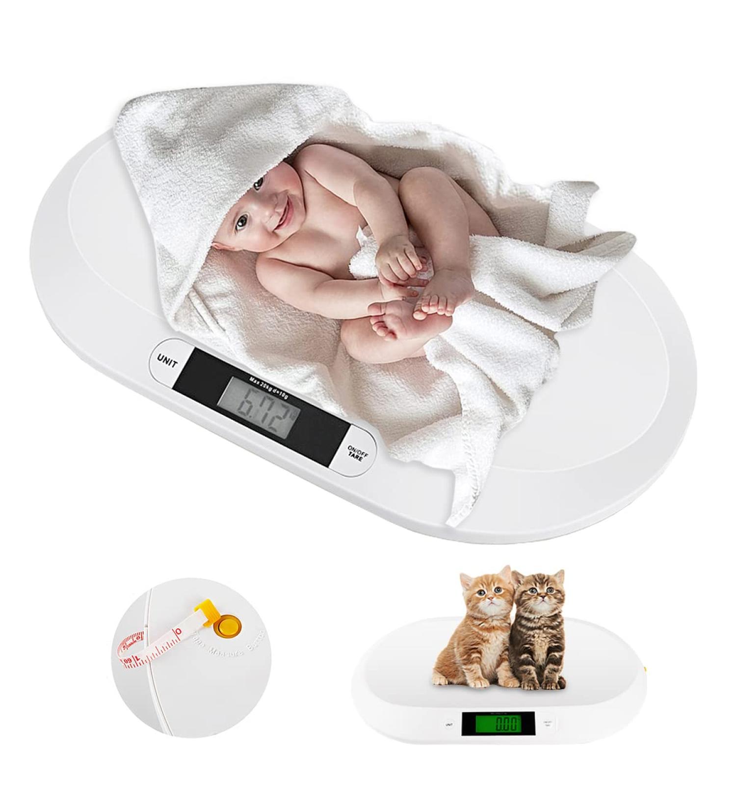 Digital Pet Scale - Mini LCD Electronic Scale for Small Dogs, Cats, and Animals - Measure Pet Food and Baby Weight - Buy Online on GoSupps.com