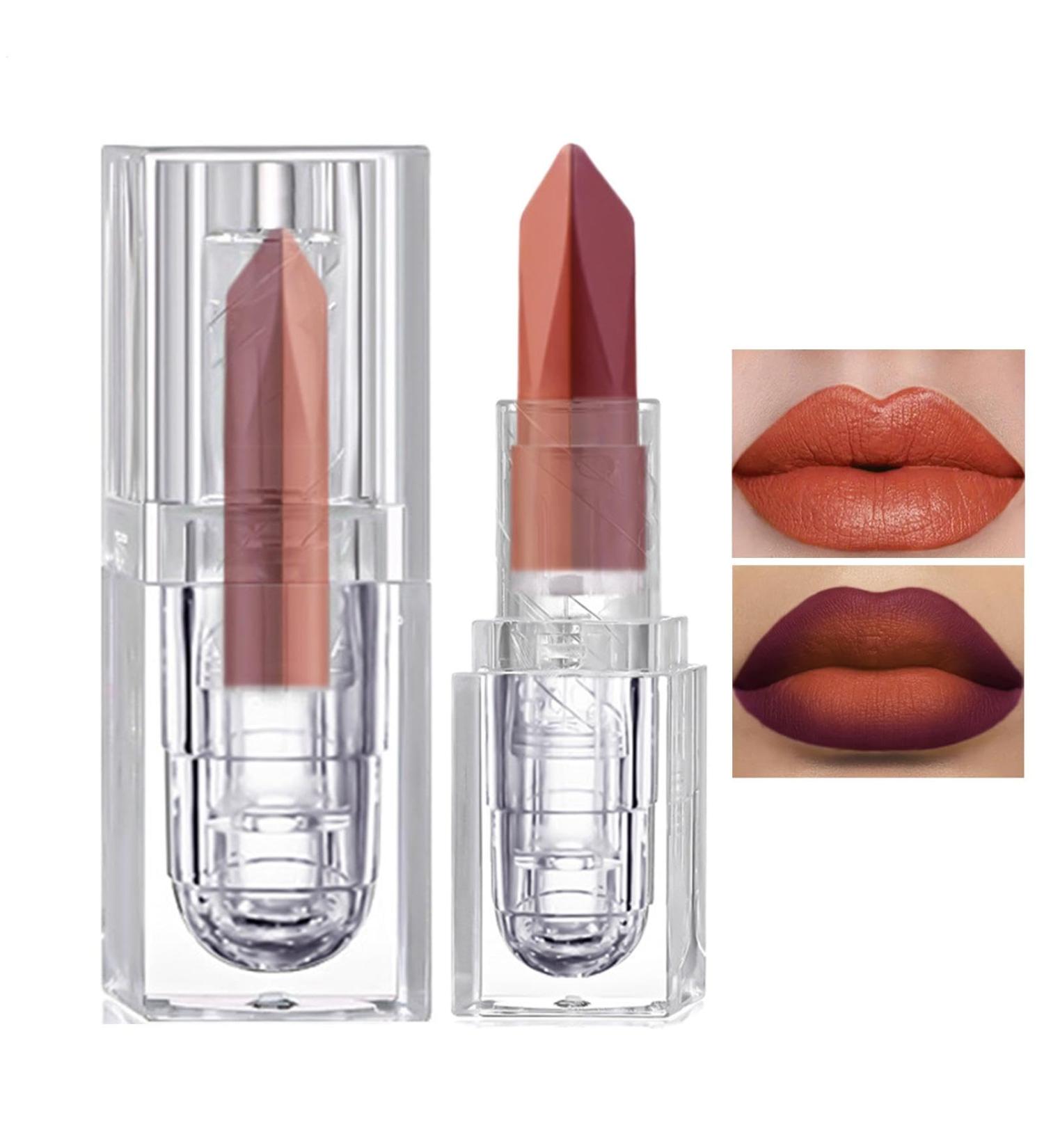 Makeup with Matte Lipstick Matte MultiPurpose Lipstick DoubleTone Lipstick Portable for Women and Girls Moisturizing Lipstick F 1 Unit Lot de 1 - Buy Online on GoSupps.com