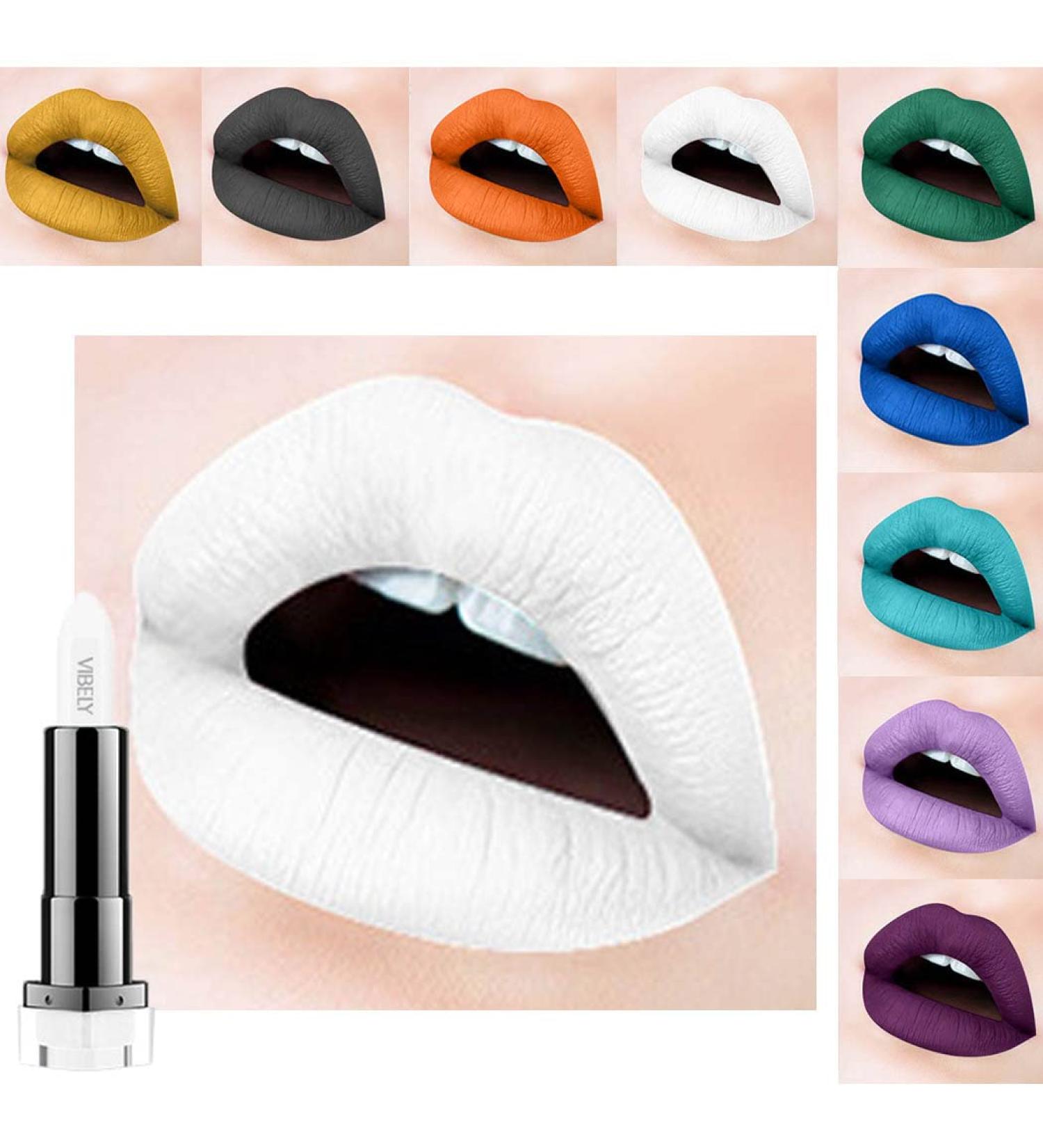 Kilshye Matte Lipstick - High Pigment, Long Lasting, Waterproof Lipstick for Women and Girls - B-White 27 - Buy Online on GoSupps.com