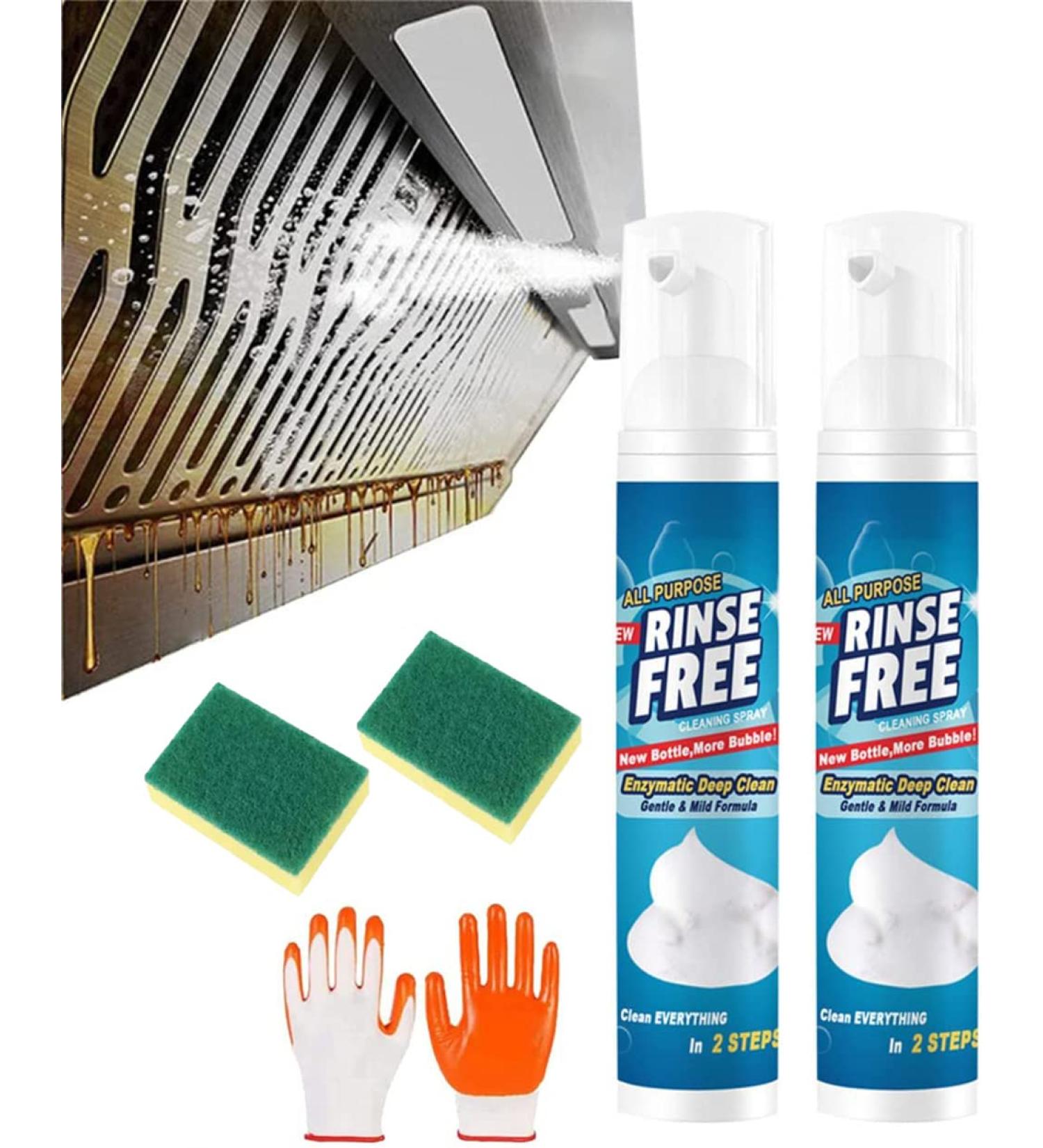 Powerful Multi-Purpose Foam Cleaner 3.38 oz Multipurpose Foam Cleaner Spray All-Purpose Rinse-Free Cleaning Spray Powerful Rinse-Free Bubble Cleaner with Sponge and Gloves (6.76 oz) - Buy Online on GoSupps.com