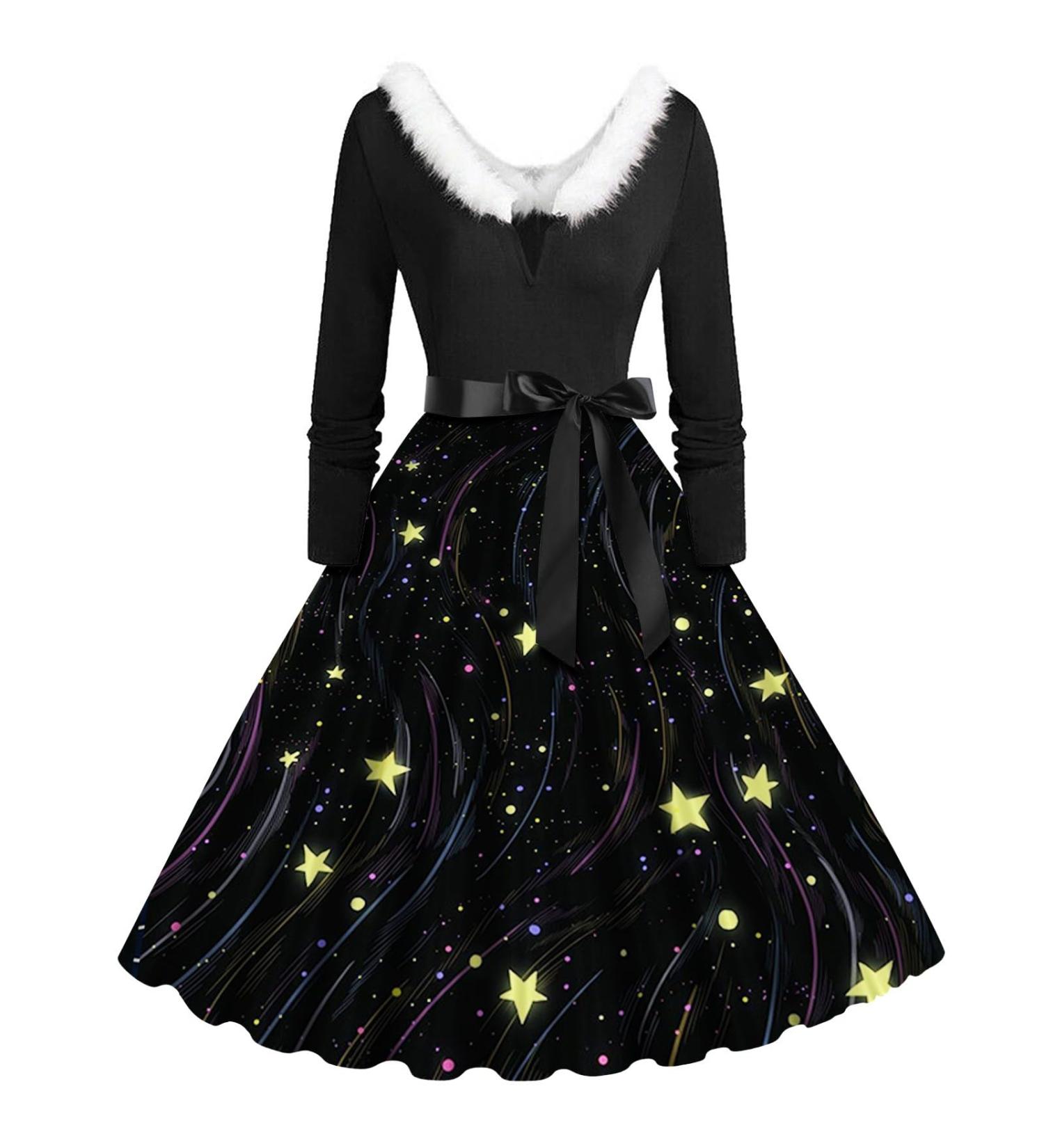Women's Christmas Sweatshirt Dress | Cartoon Sexy Hooded Tops & Party Costumes Autumn Winter Collection - Buy Online on GoSupps.com