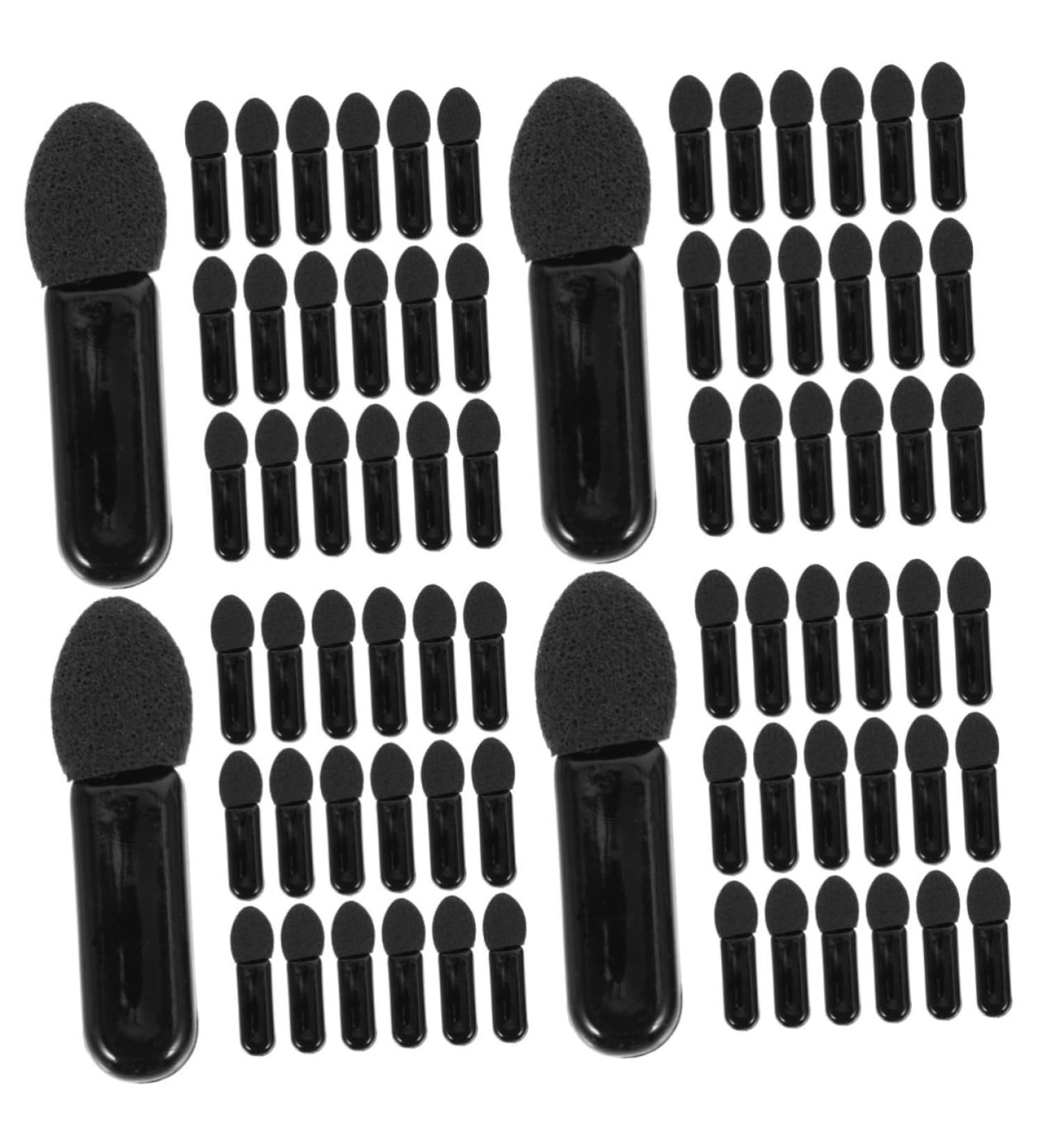 Healeved 400 Pcs Mini Eyeshadow Swab Eyelash Spoolie Eyeshadow Lip Balm Brush Black Plastic - Buy Online on GoSupps.com