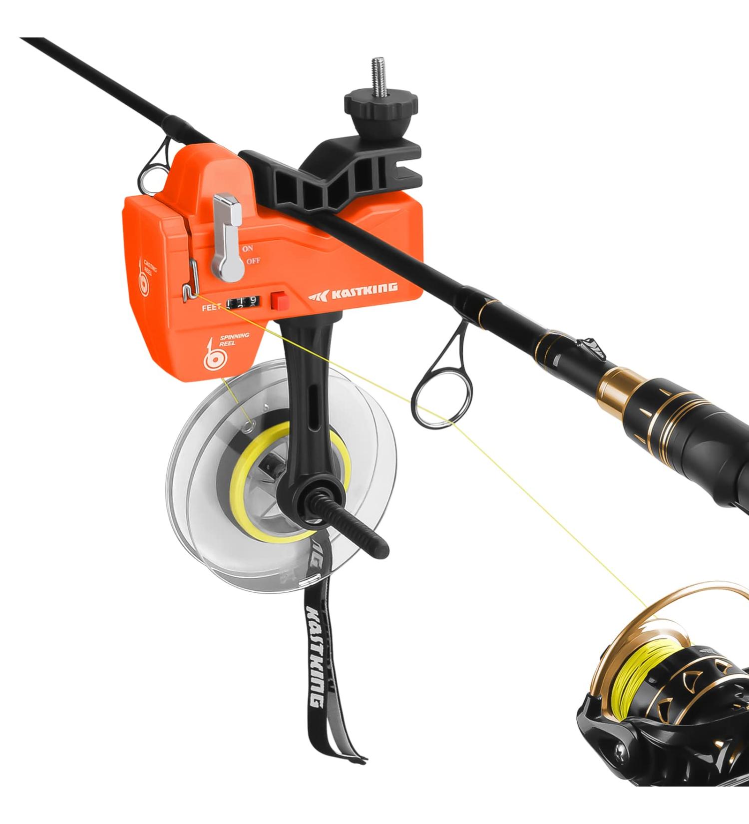 KastKing Improved Kalibrate Line Spooler with Line Counter - Portable Spooling Tool for Spinning and Casting Reels - Great Fishing Gifts 2.0 - Buy Online on GoSupps.com