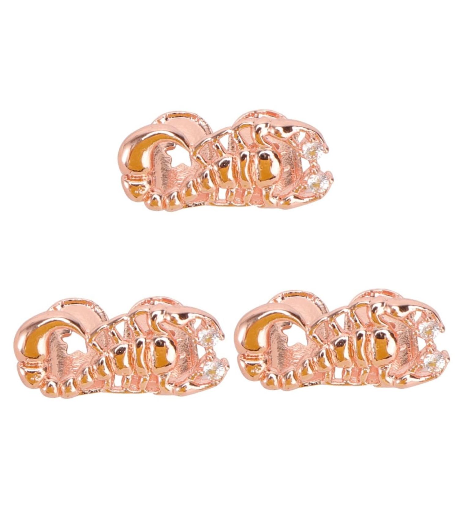 Healeved 3 Pcs Scorpion Single Braces Costume for Men Gold Tooth Photo Props Vampire Like Real 14k - Buy Online on GoSupps.com