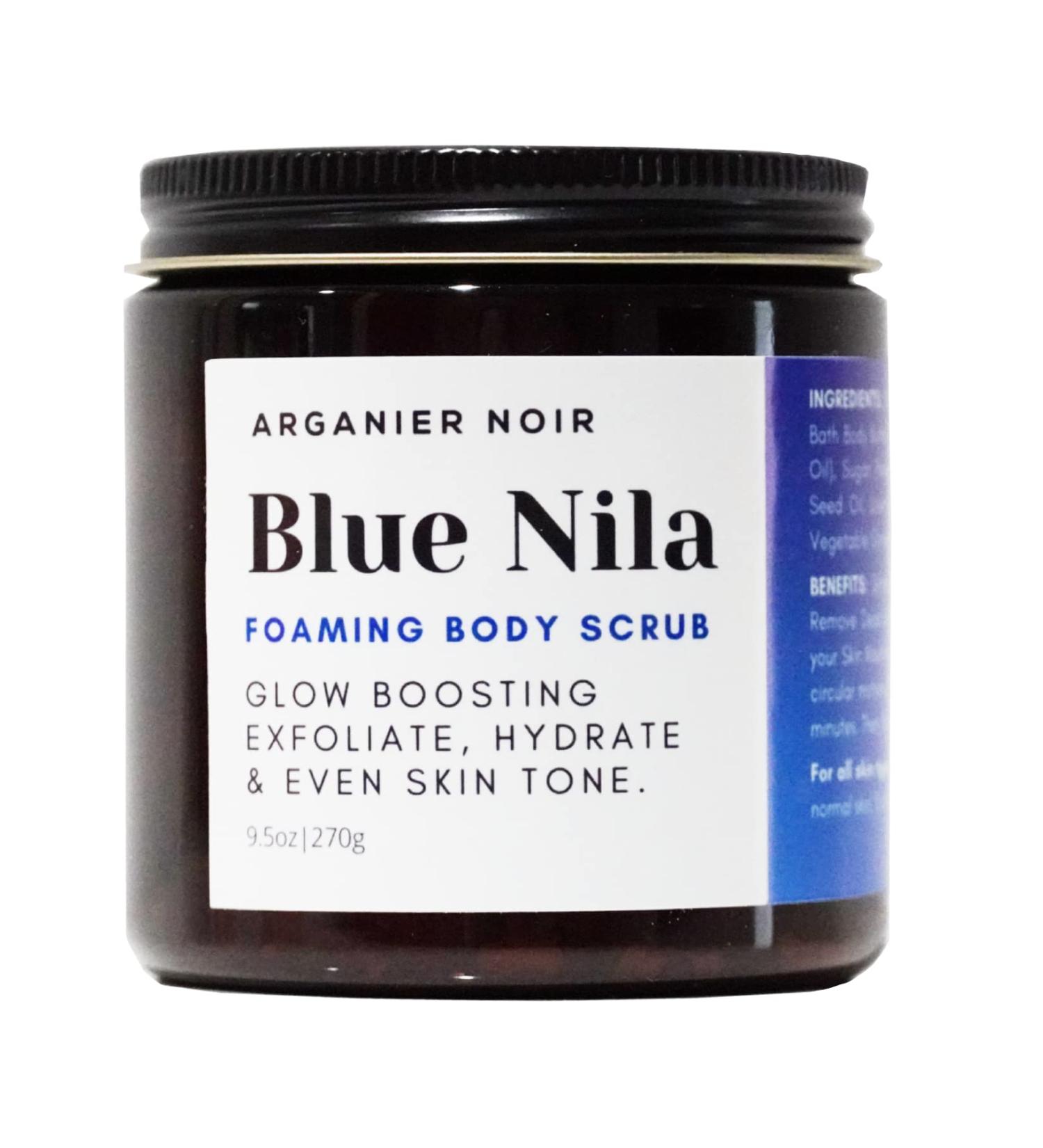Blue Nila Foaming Sugar Body Scrub - Nourishing Exfoliant for Glowing Skin - International Shipping Available - Buy Online on GoSupps.com