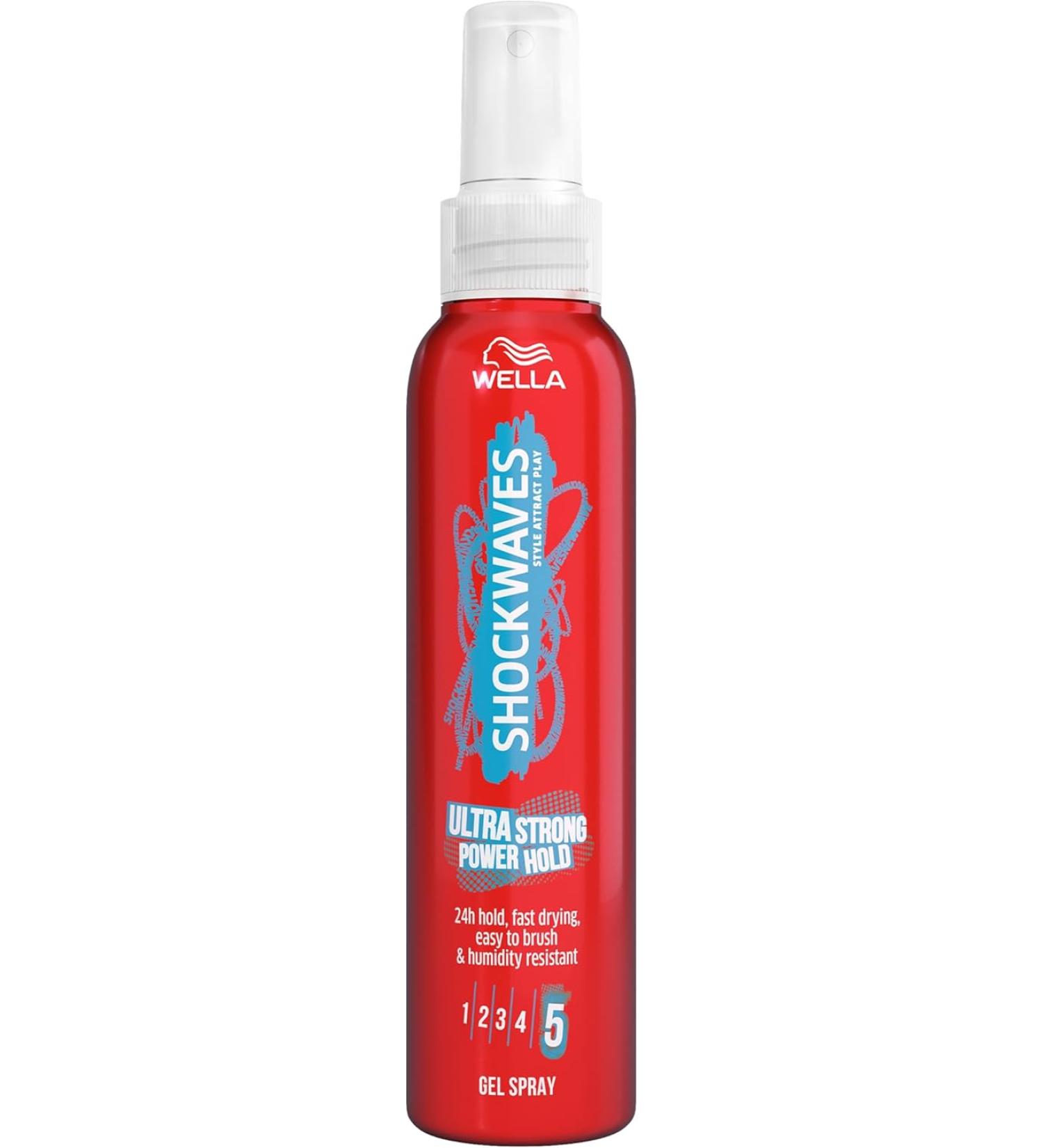 Wella Shockwaves Ultra Strong Rock and Hold Hair Gel Spray - 150 ml - Buy Online on GoSupps.com