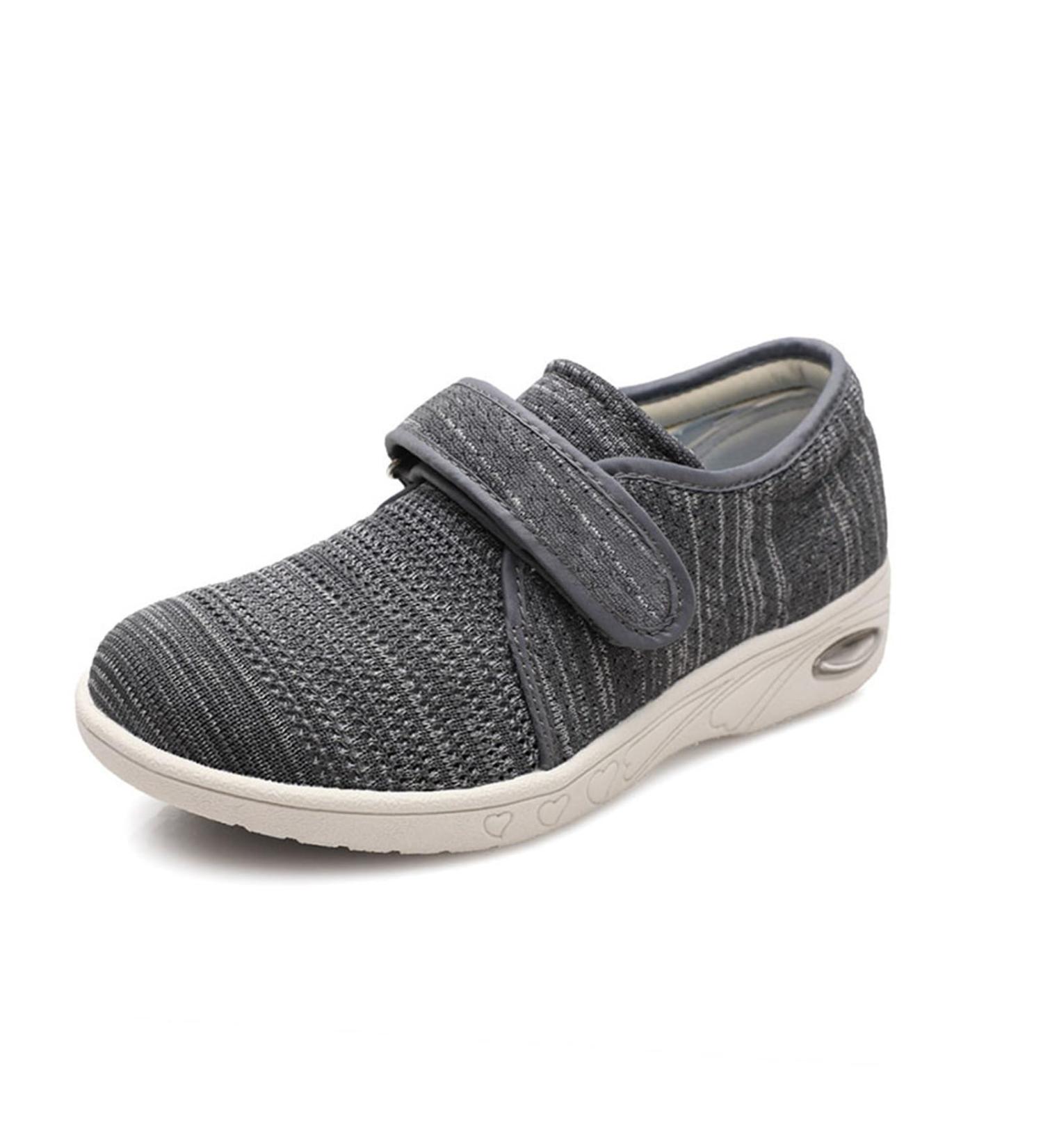 Buy Mens Diabetic Edema Boots - Adjustable Lightweight Slippers for Swollen Feet | Comfortable Walking Shoes for Grandparents | Size 7.5 Gris - Buy Online on GoSupps.com