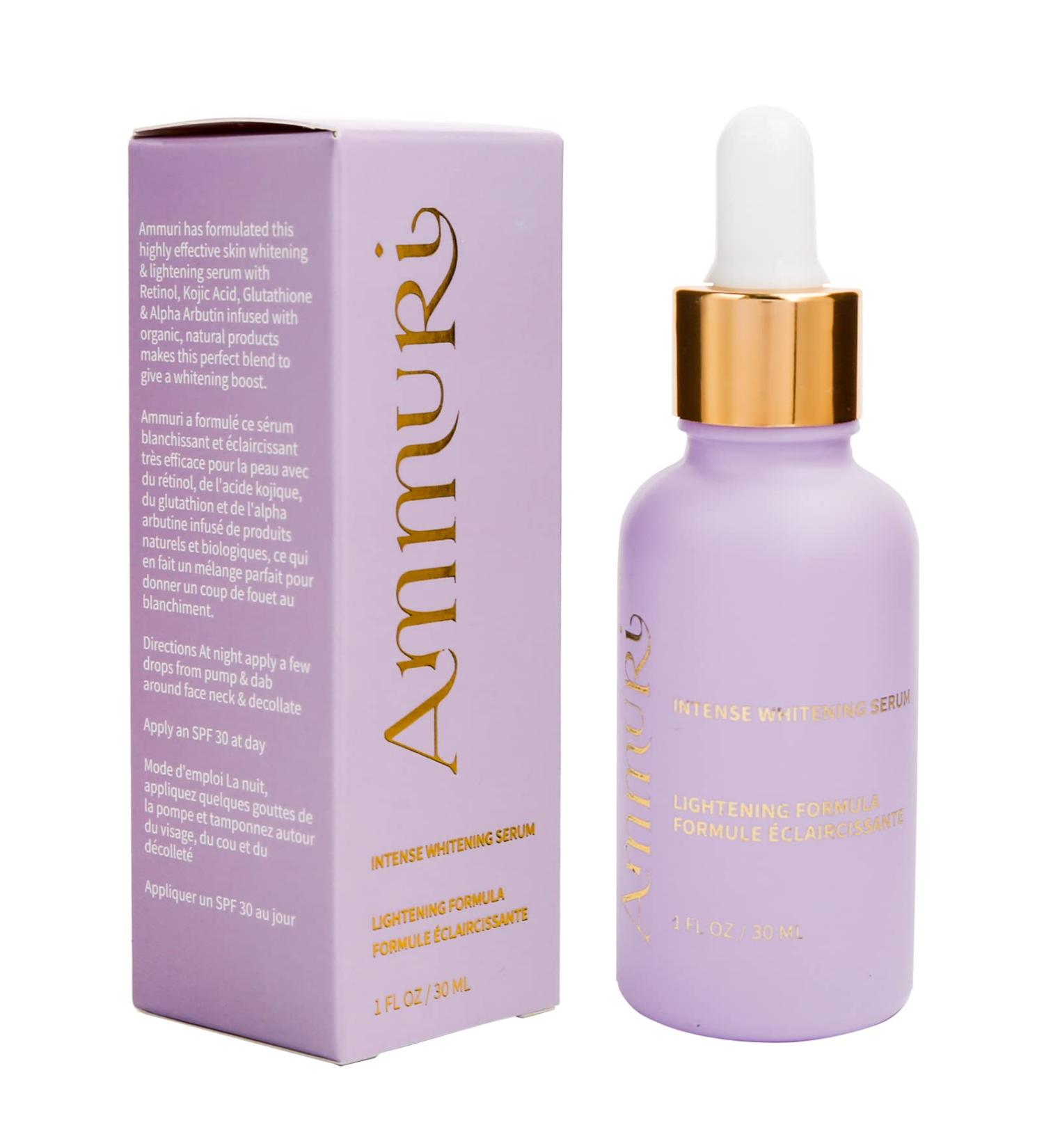 Ammuri Intense Brightening Serum Alpha Arbutin Formula with Vitamin C Serum + Retinol + Vitamin B3 Facial Serum for Women and Men Best for Skin Care 30ml - Buy Online on GoSupps.com