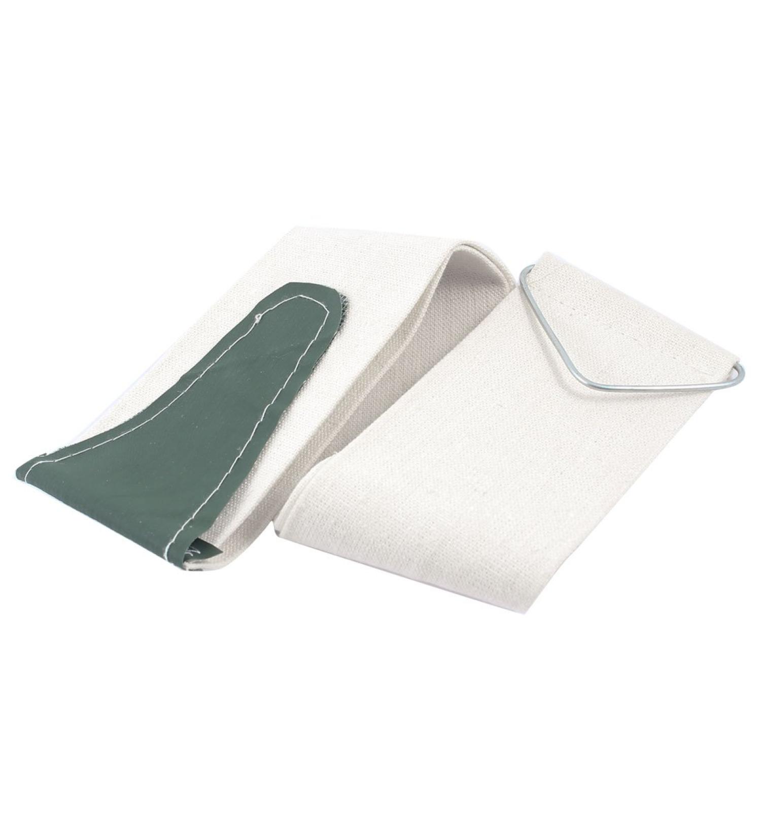 Ruilogod 47cm x 5.7cm Double Sided Hang Barber Shaver Razor Canvas Strop Beige