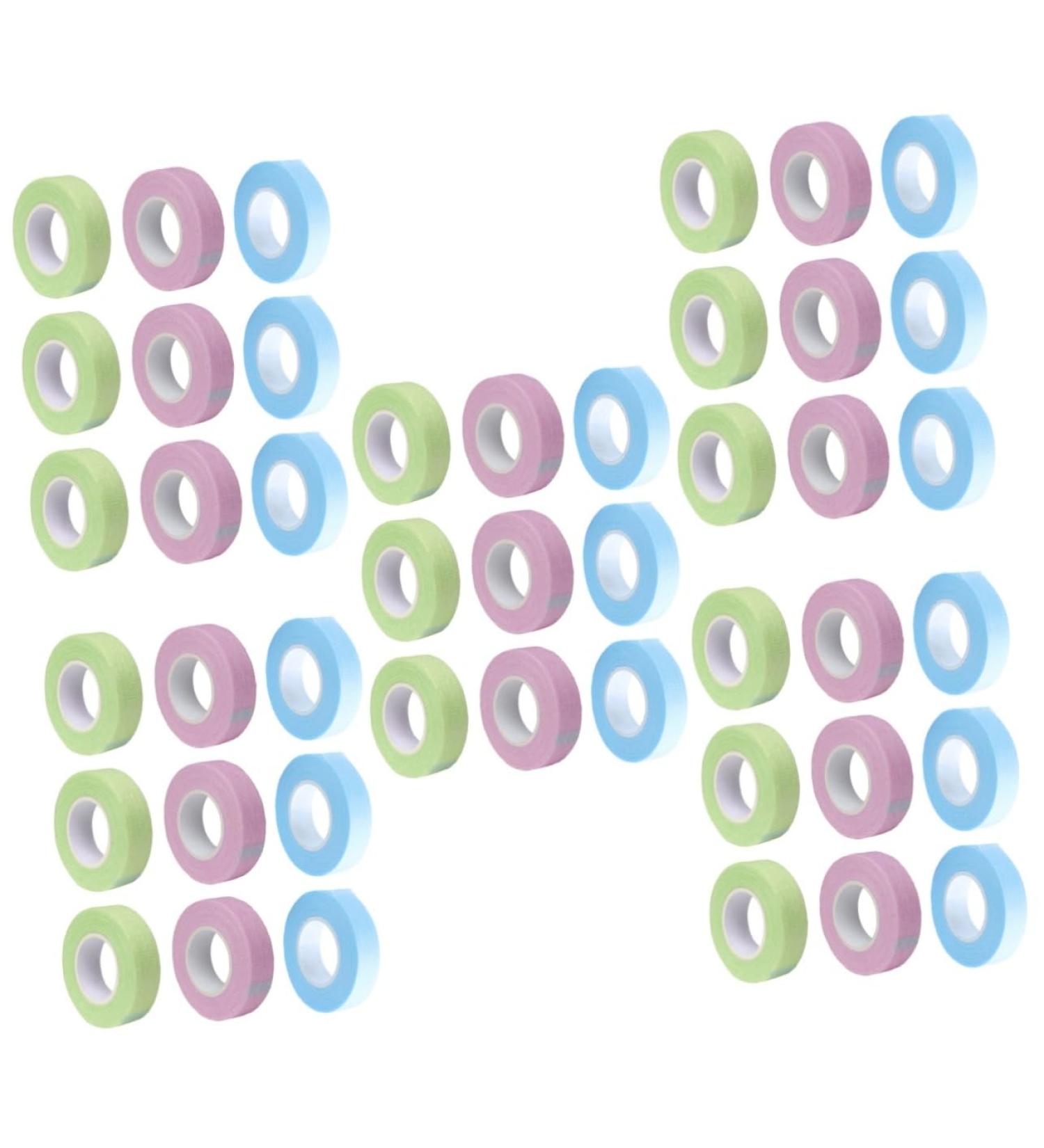 MAGICLULU 60 Rolls Lash Tape Green Lash Tape Fabric Lash Tape Sensitive Skin Tape Foam Eyelash Tape Pink Tape Adhesive Fabric Grafting Tape Girl Non-woven Fabric Auxiliary Belt - Buy Online on GoSupps.com