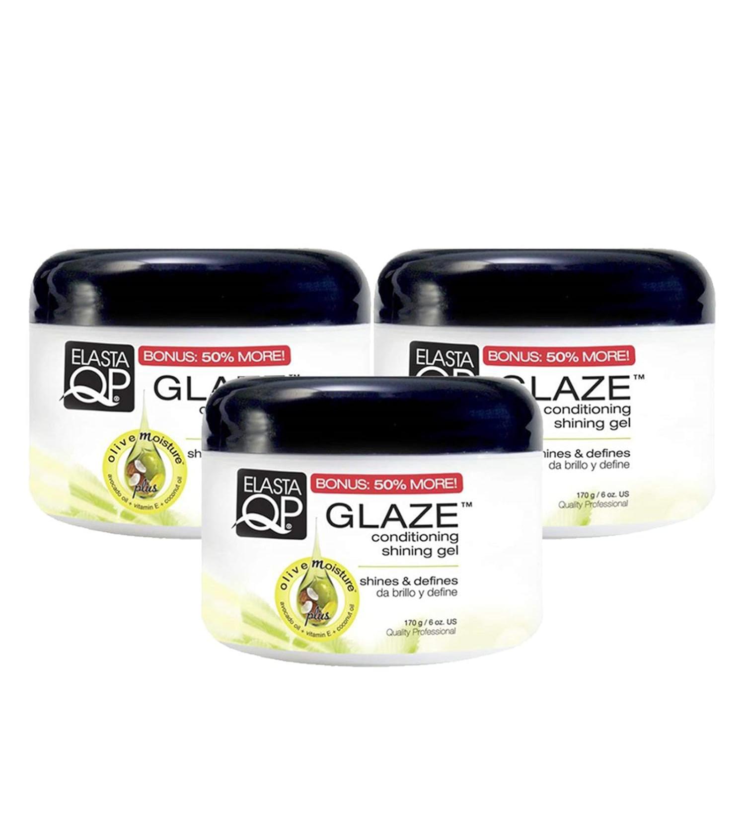 Elasta QP Glaze Maximum Hold Conditioning Shining Gel - Coconut - Pack of 3 - 6 Oz. - Buy Online on GoSupps.com