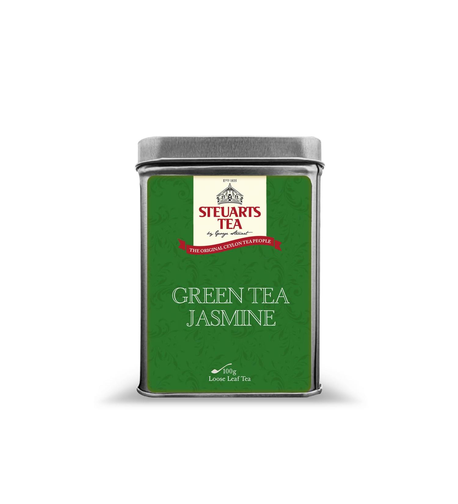 Steuart Tea - Premium Green Tea Jasmine Loose Leaf Tea -100g - Buy Online on GoSupps.com