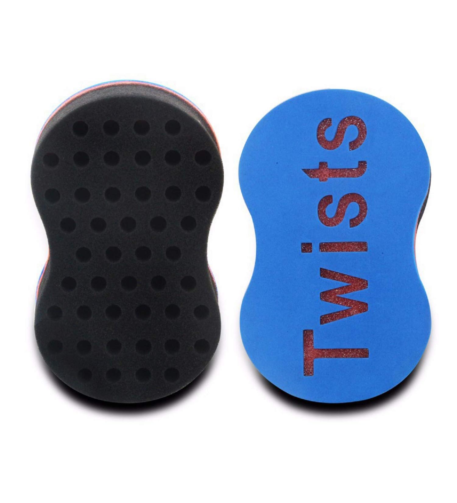 Nicoone 2 PCS Hair Sponge Brush - Large Holes for Hair Twists Afro Coils & Curls | Perfect for Home & Barber Use - International Shipping Available - Buy Online on GoSupps.com