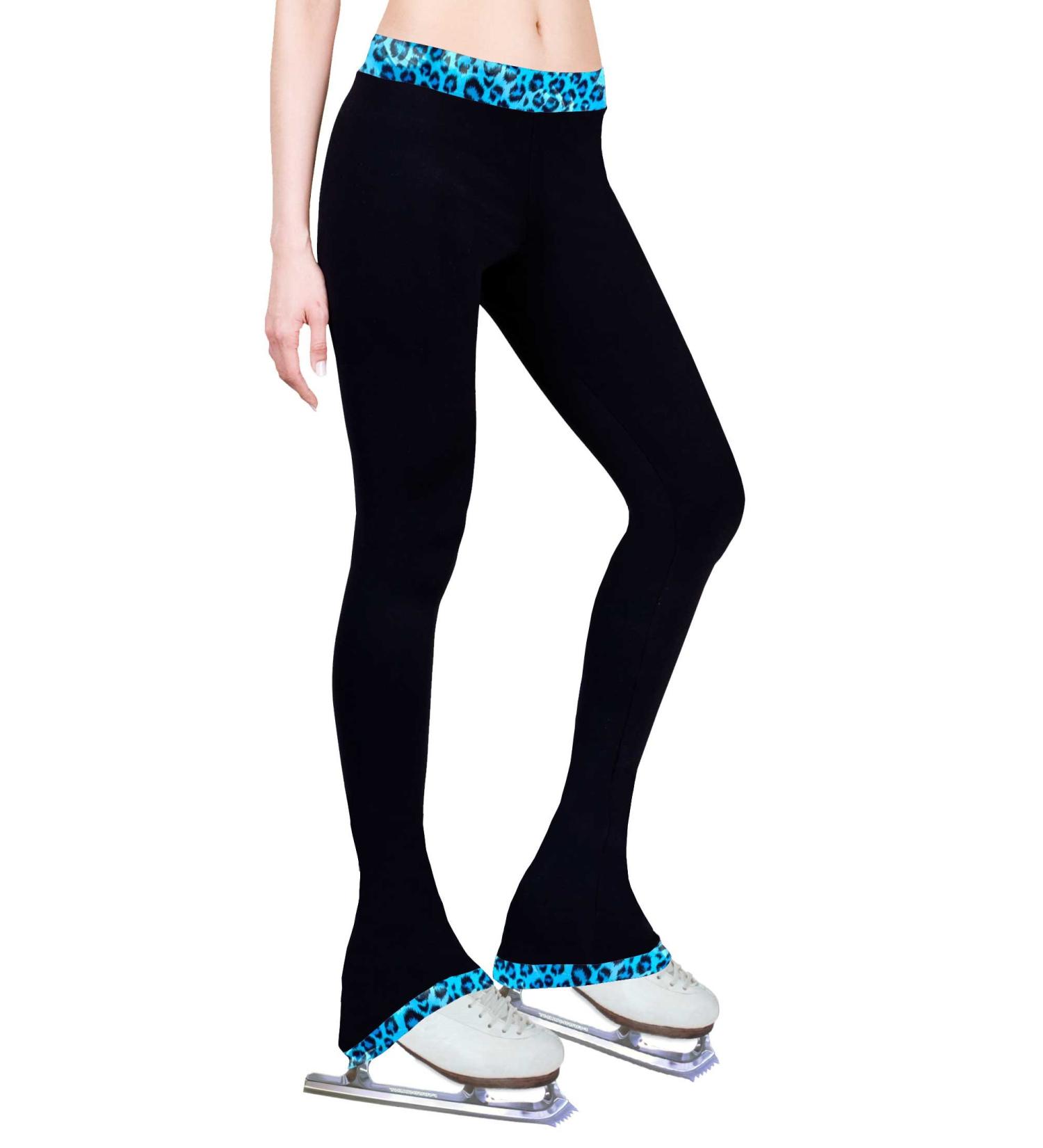 Leopard Turquoise Figure Skating Practice Pants - Medium Size - Buy Online on GoSupps.com