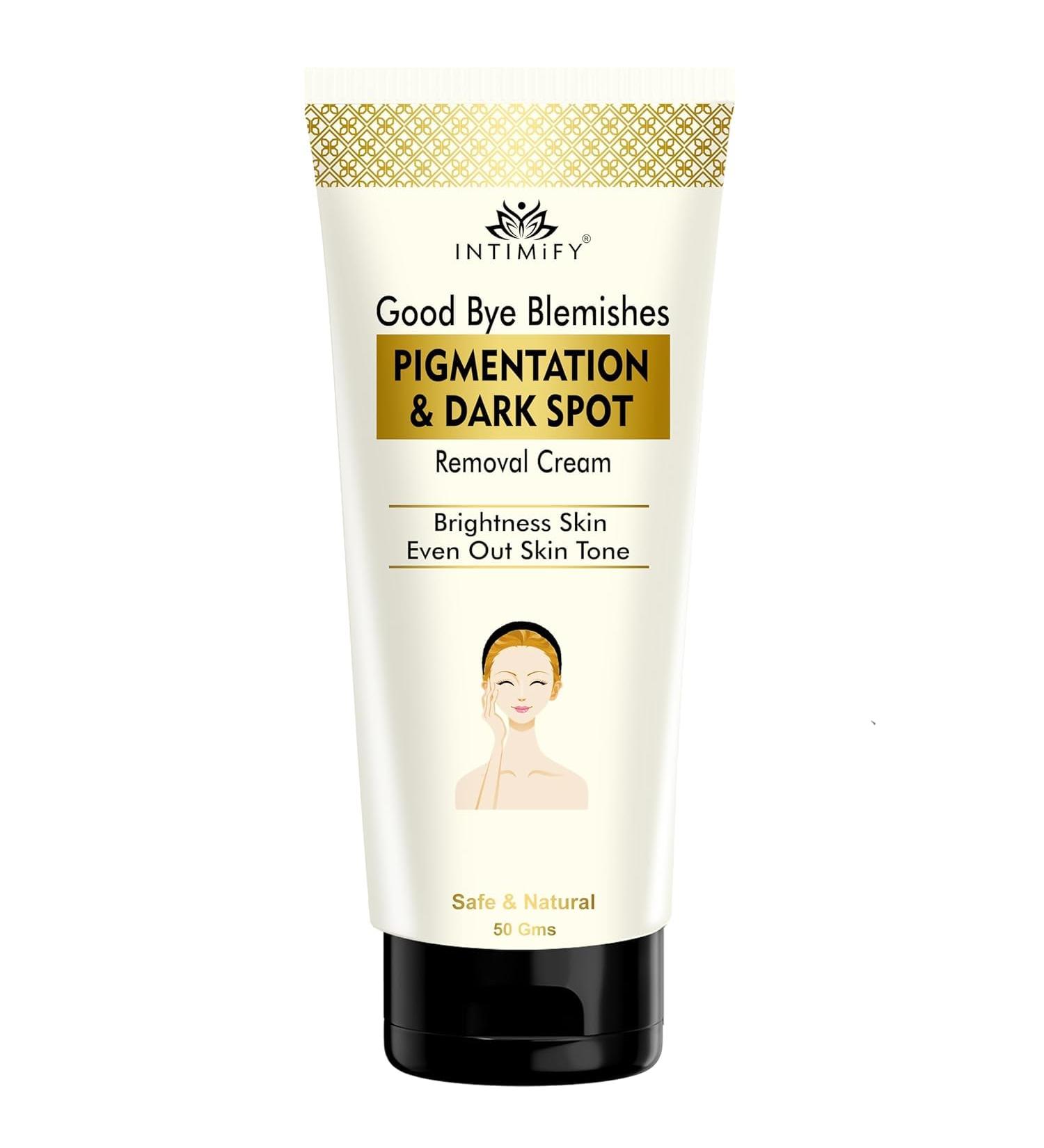 Goldy Dark Spot Corrector Cream - Remove Dark Spots Blemishes & Scars with Saffron & Green Tea | 50 gm - Buy Online on GoSupps.com