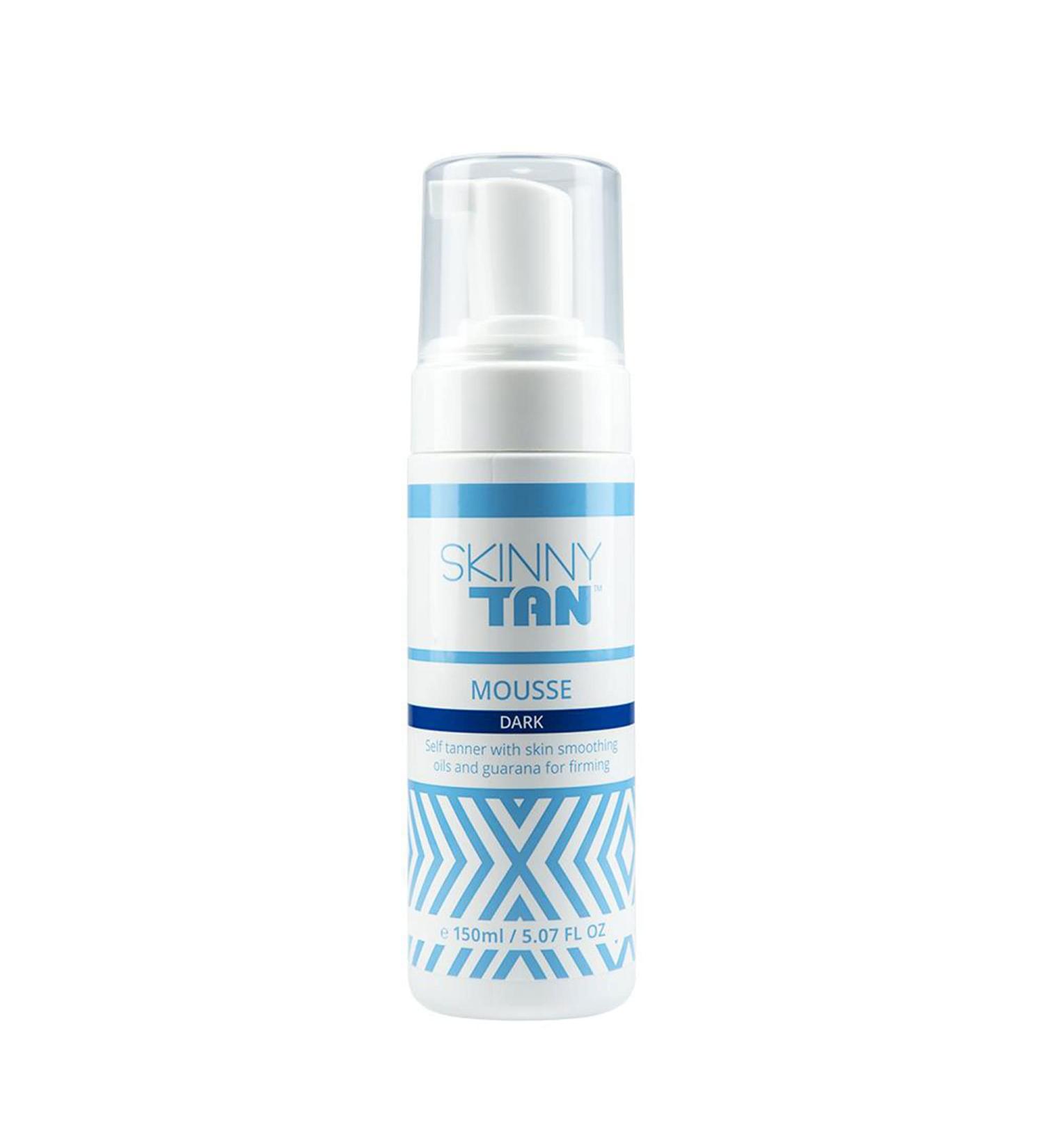 Buy Skinny Tan Mousse - Long-Lasting Non-Drying Bronzer with Coconut & Vanilla Scent - Streak-Free Easy Application - 5 oz Dark Foam - Buy Online on GoSupps.com