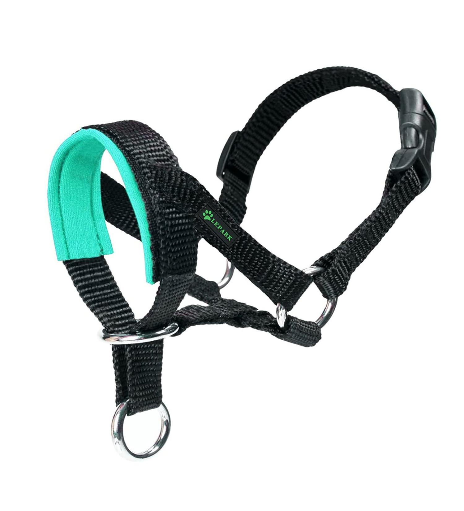 ILEPARK Adjustable Dog Halter - Padded Fabric Collars Prevent Pulling S Size Green - International Shipping Available - Buy Online on GoSupps.com