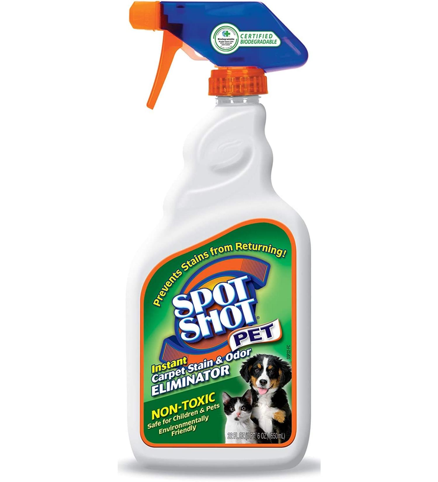 Spot Shot - 99126 Pet Instant Carpet Stain & Odor Eliminator, 22 OZ Non-Aerosol Trigger
