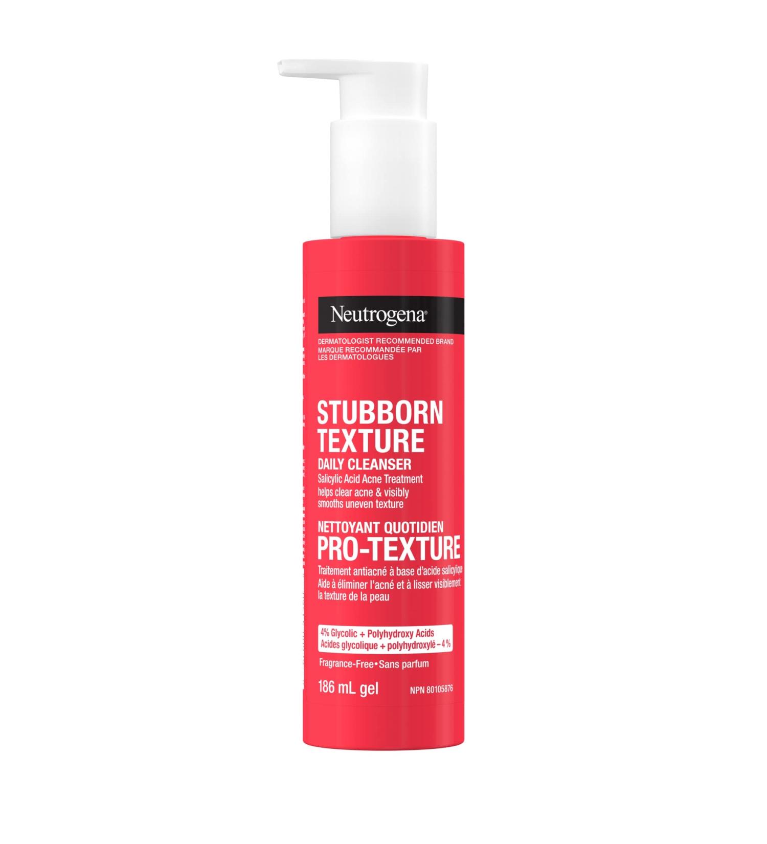 Stubborn Blackheads Daily Cleanser AHA Salicylic Acid Acne Treatment Glycolic + Mandelic + Polyhydroxy Acids Fragrance Free - Buy Online on GoSupps.com