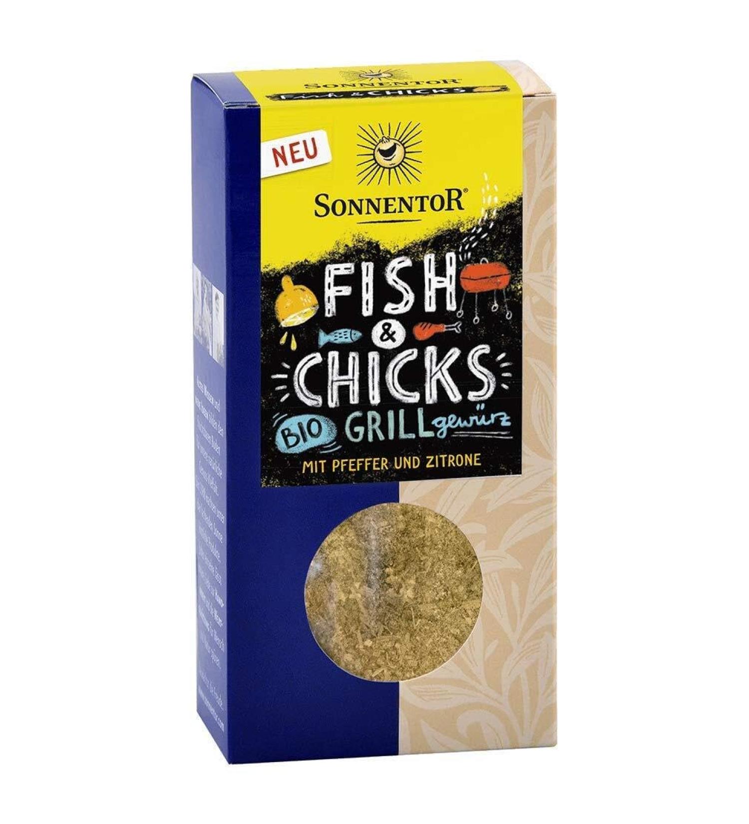 SUN GATE Sonnentor Fish & Chicks BBQ Seasoning 55 g 1 Units