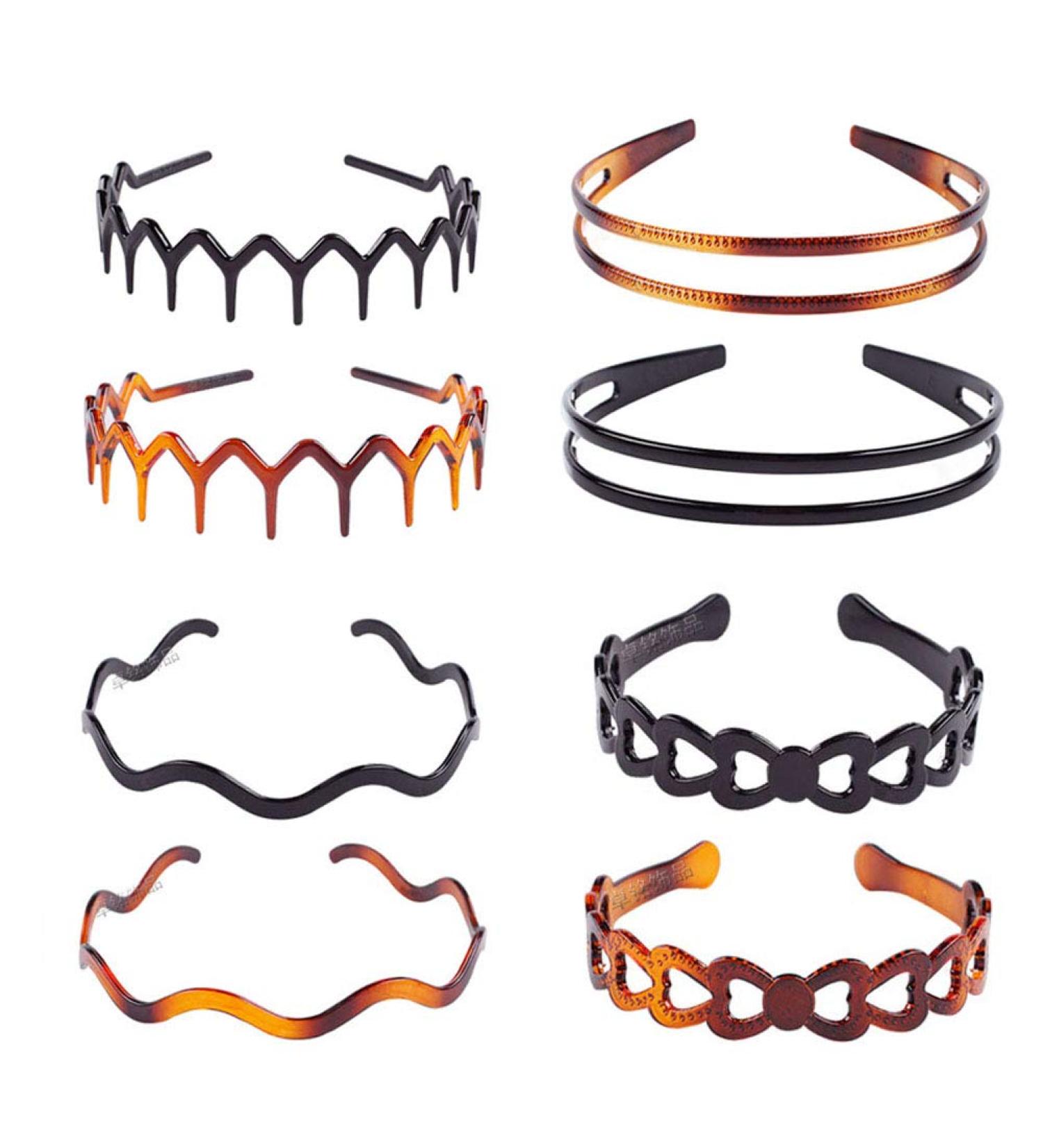 Plastic Tooth Hair Comb Headband - Hard Ribbon Hairband for Women & Men (Style 04) - Buy Online on GoSupps.com