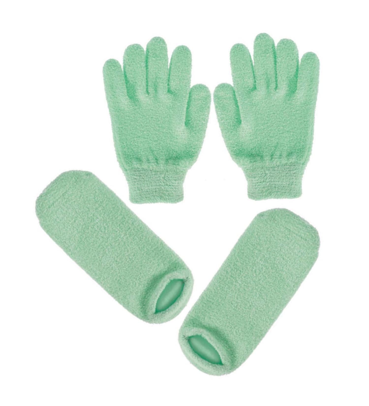 Ipetboom 2 Pairs Hand and Foot Spa Gloves Moisturizing Gloves Overnight Mens Moisturizing Gloves Glass Nasal Spray Amber Pump Bottle Natural Gel Gloves Whitening Foot Patch Man - Buy Online on GoSupps.com