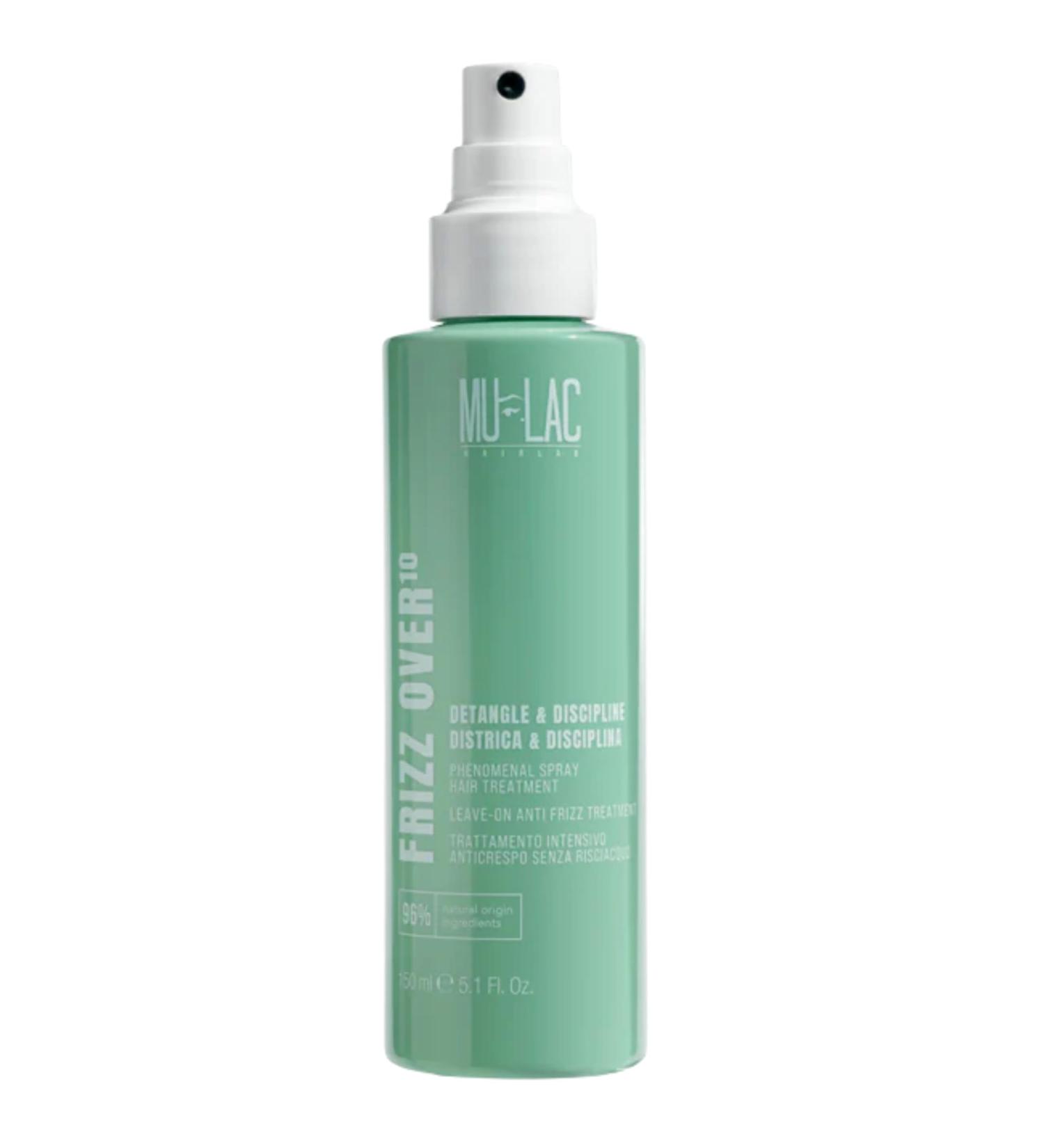 Mulac MULAC | FRIZZ OVER10 - Intensive leave-in anti-frizz treatment heat-protecting spray milk detangling and moisturizing with coconut milk and avocado vegan 150 ml