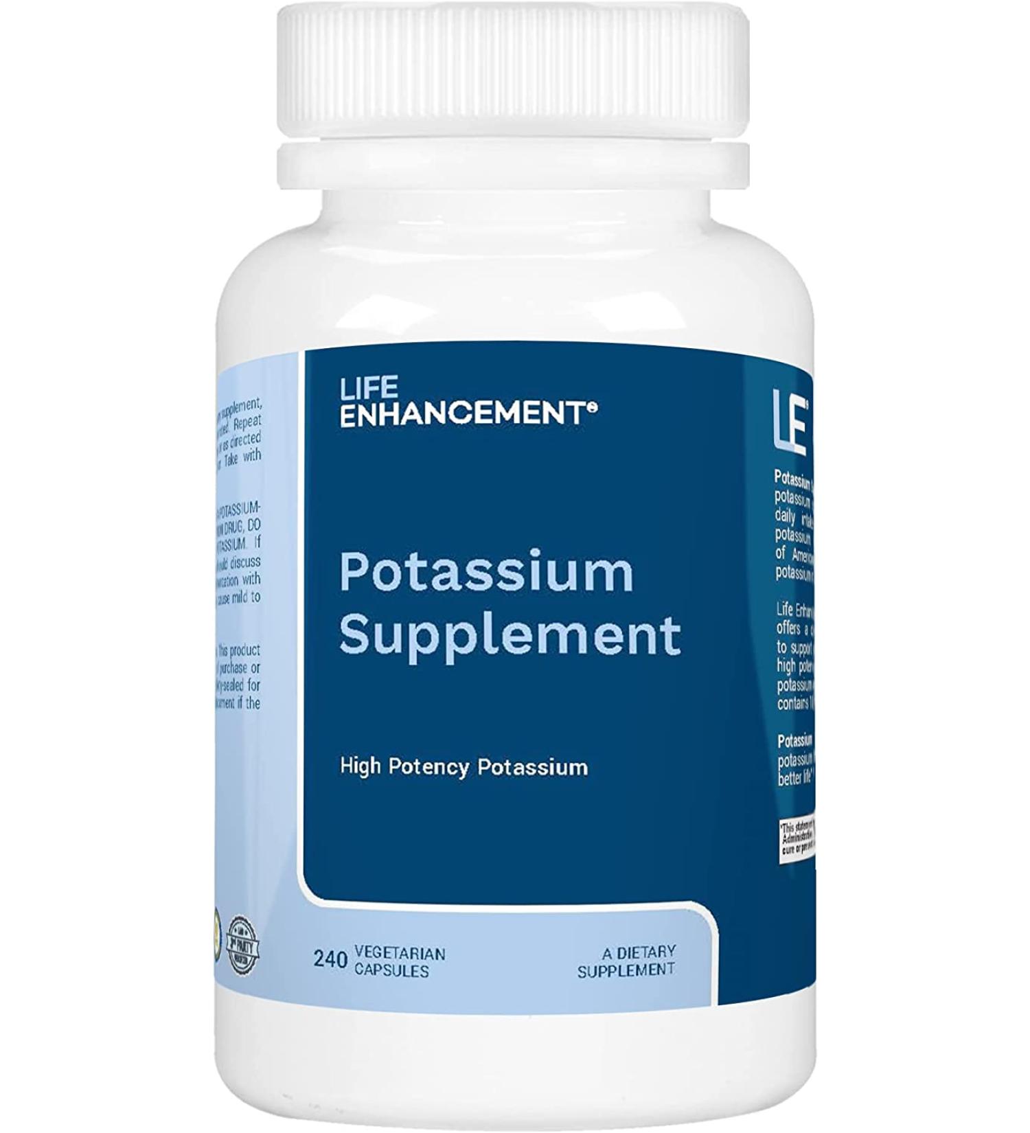 Life Enhancement Potassium Basics 240 Capsules - Buy Online on GoSupps.com