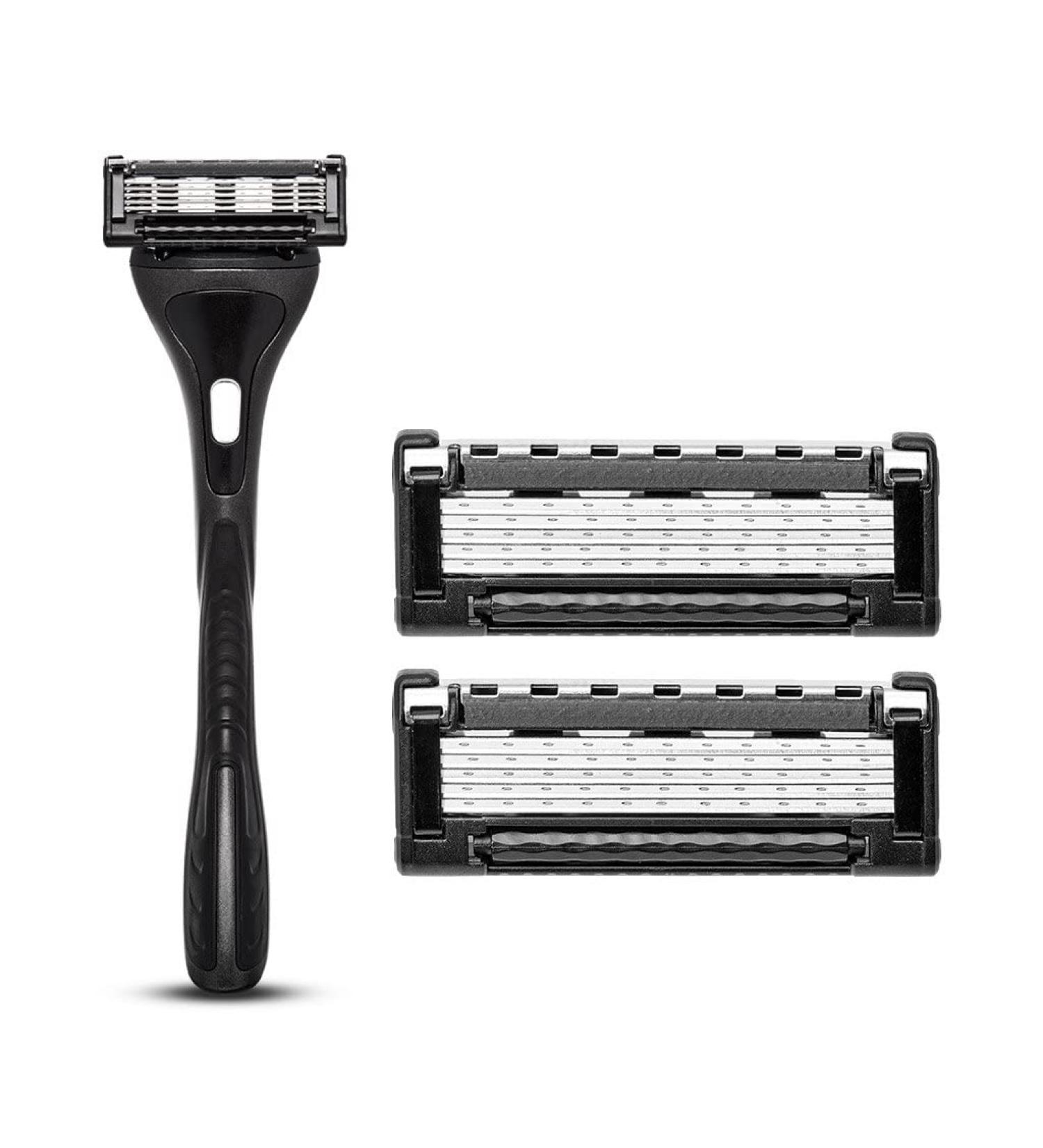 King of Shaves 5-Blade Razor with Precision Trimmer & 2 Cartridges - Not Compatible with AZOR 4 or 5 | International Shipping Available - Buy Online on GoSupps.com