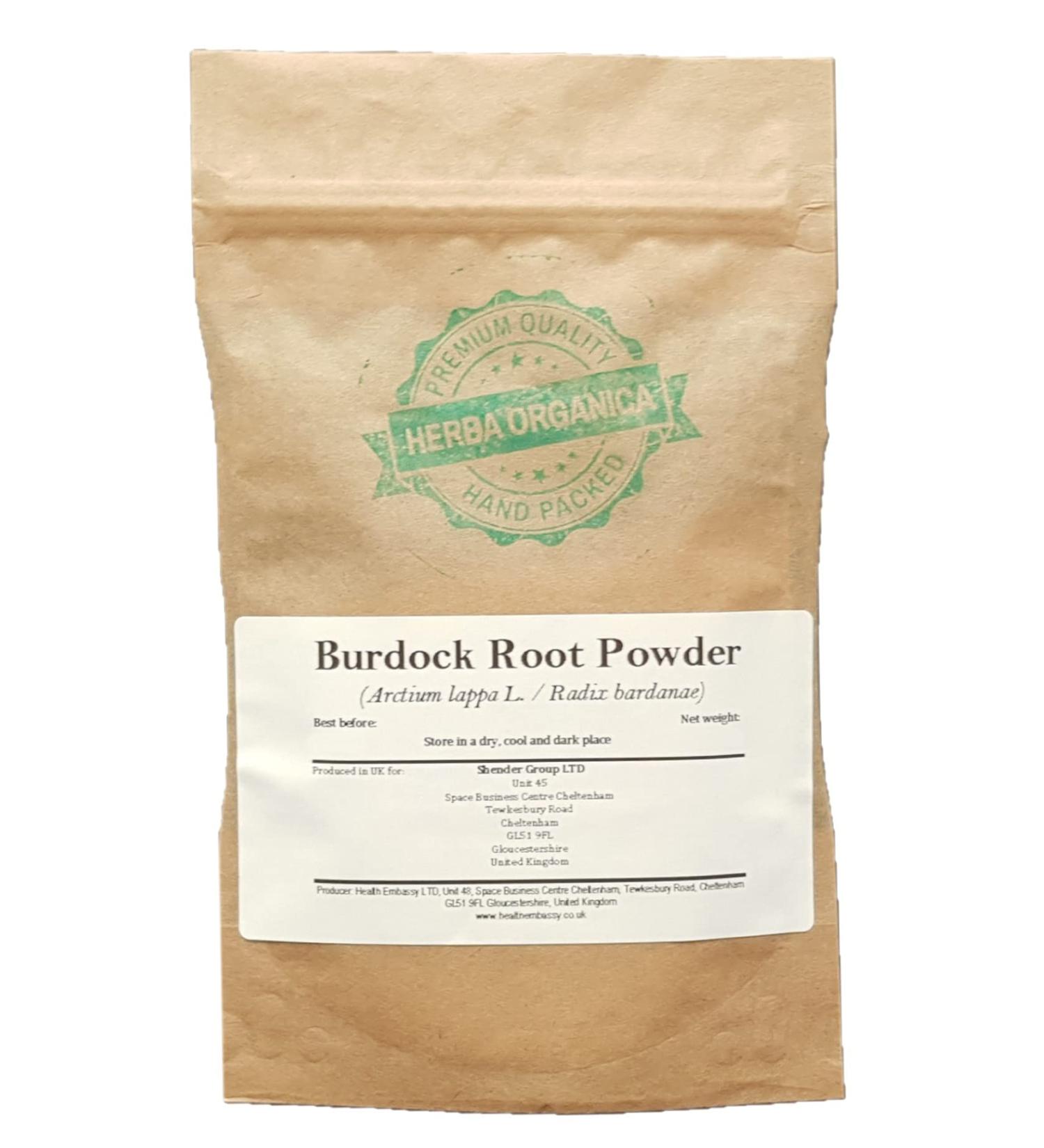 Herba Organica Poudre de Racine de Grande Bardane - Arctium Lappa L - Burdock Root Powder (100g)