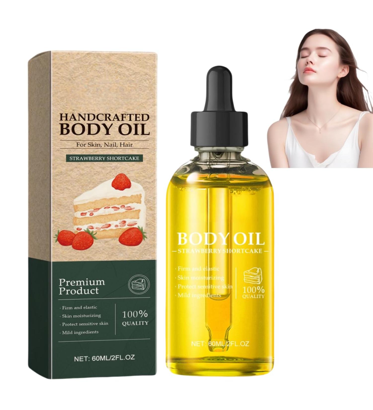 ZXSFDFNE Handmade Vanilla Rose Body Oil After Shower Body Moisturizing Oil Nourishing Hair and Body Oil Nourishing Nails Hair and Skin - Buy Online on GoSupps.com