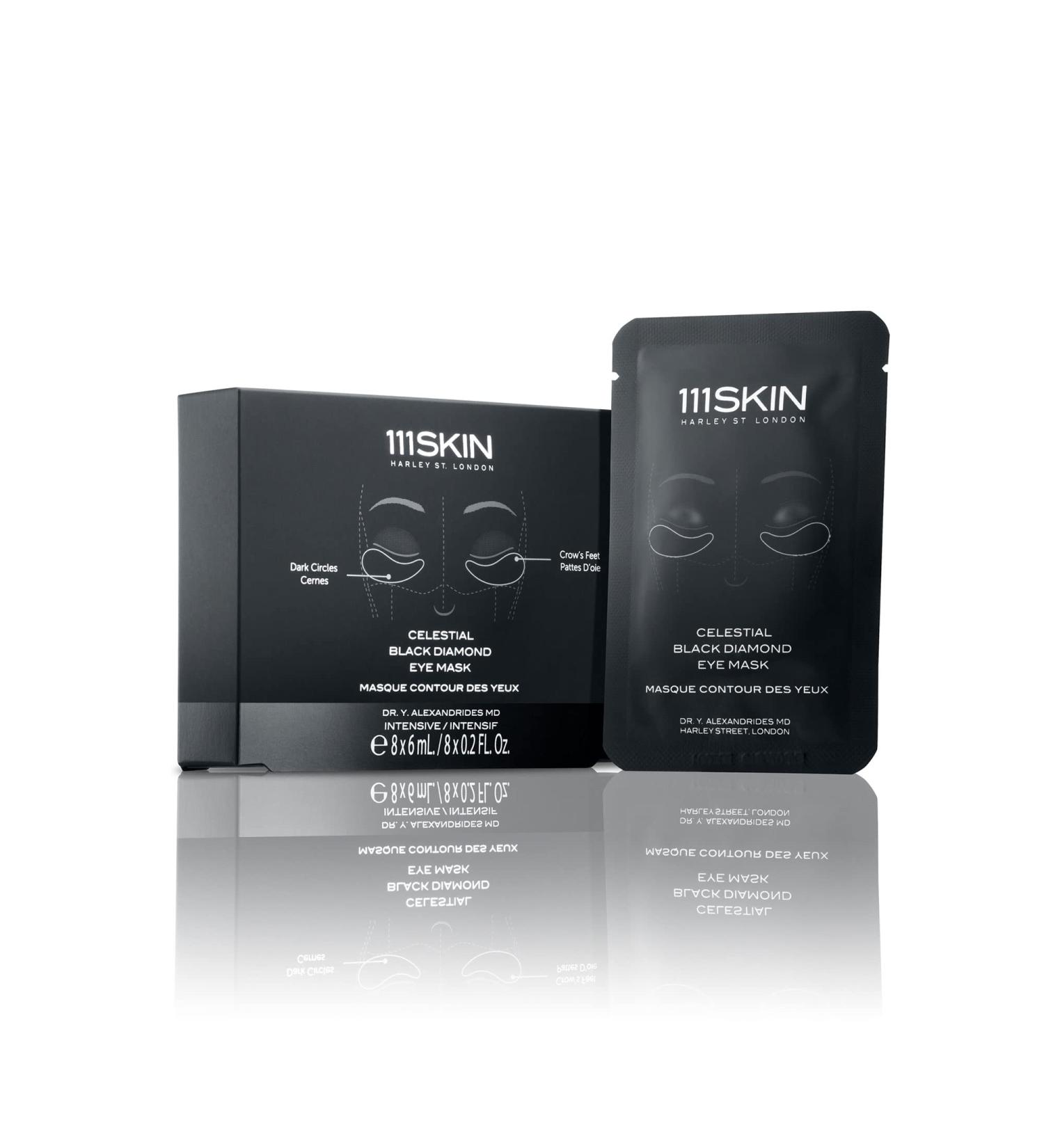 111SKIN Celestial Black Diamond Eye Mask - Set of 8 | Combat Fine Lines, Wrinkles & Dehydration - Buy Online on GoSupps.com