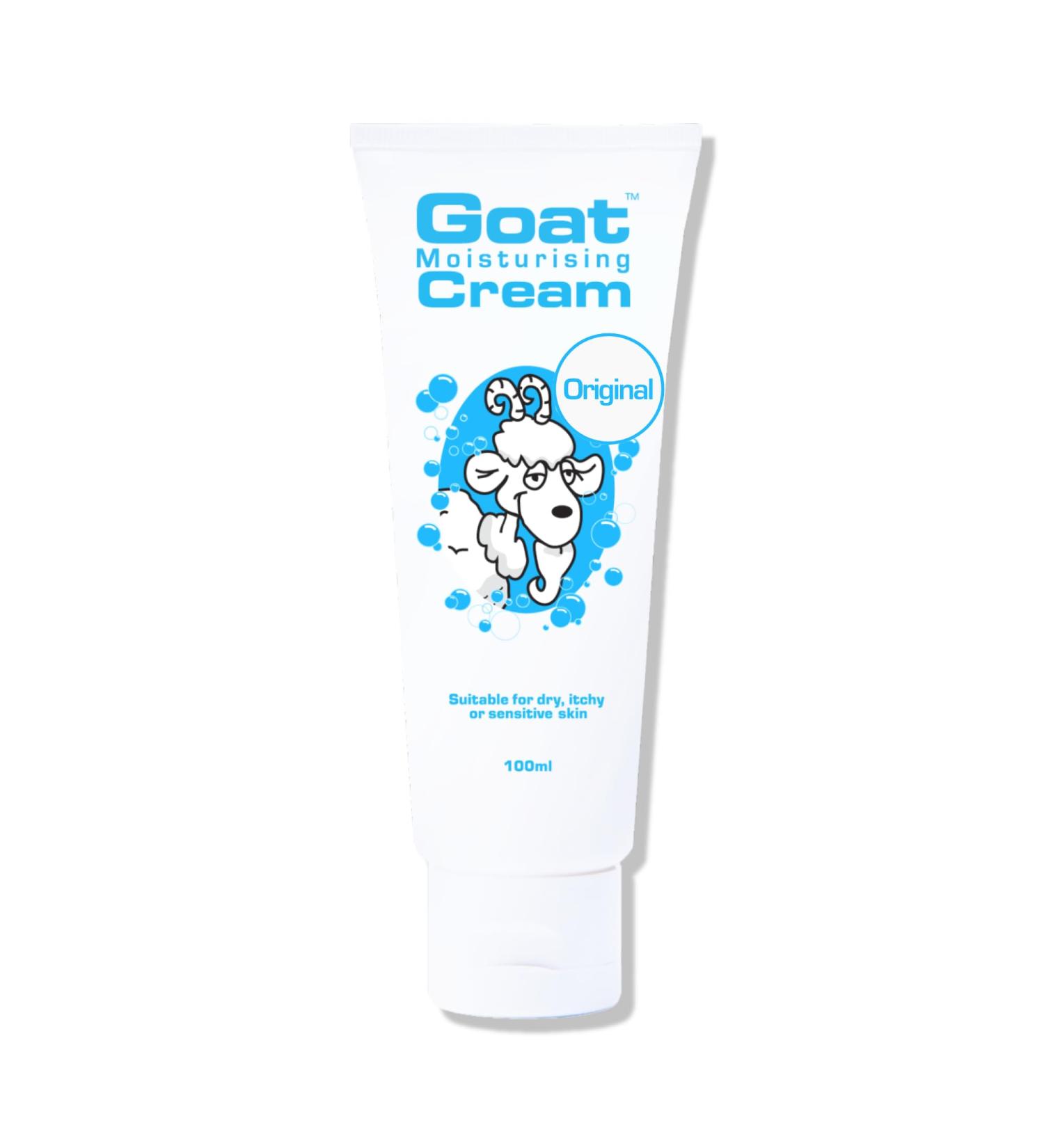 Goat Milk Moisturizing Cream 100ml Suitable for Dry Itchy or Sensitive skin Made in Australia - Buy Online on GoSupps.com