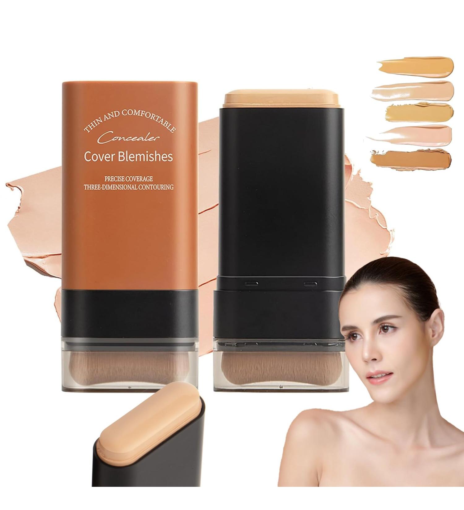 Flawless Eraser Foundation Stick Korea Flawless Eraser Foundation Stick Hydrating Lightweight Foundation Stick with Brush Cosmetics Foundation Stick for Mature Skin Travel Size Makeup (Nature #) Nature 5 g (Pack of 4) - Buy Online on GoSupps.com