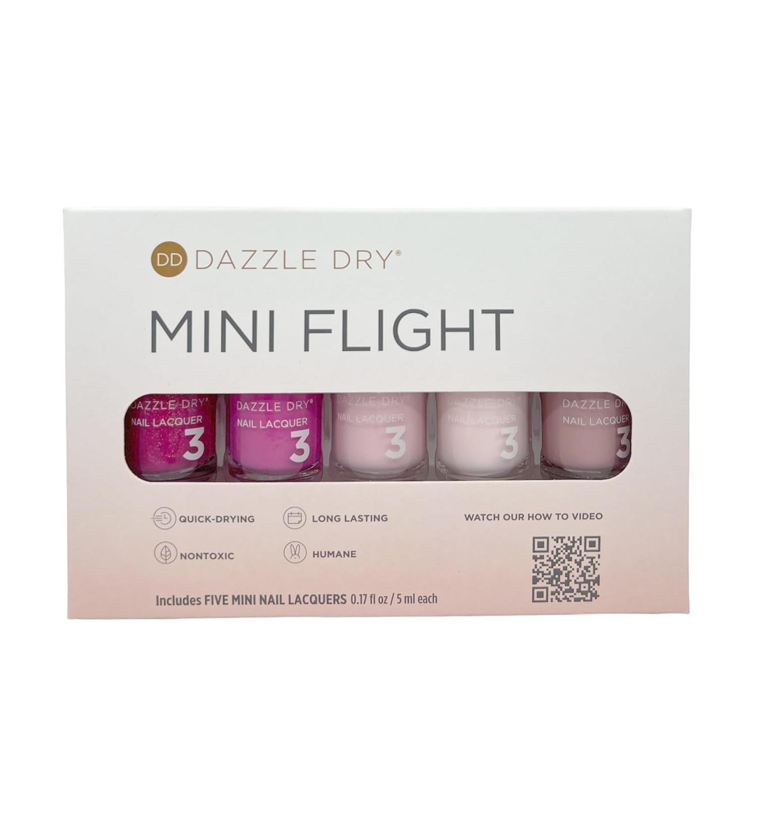 Dazzle Dry Mini Flight 5 Mini Lacquers - Best of Pinks - Buy Online on GoSupps.com