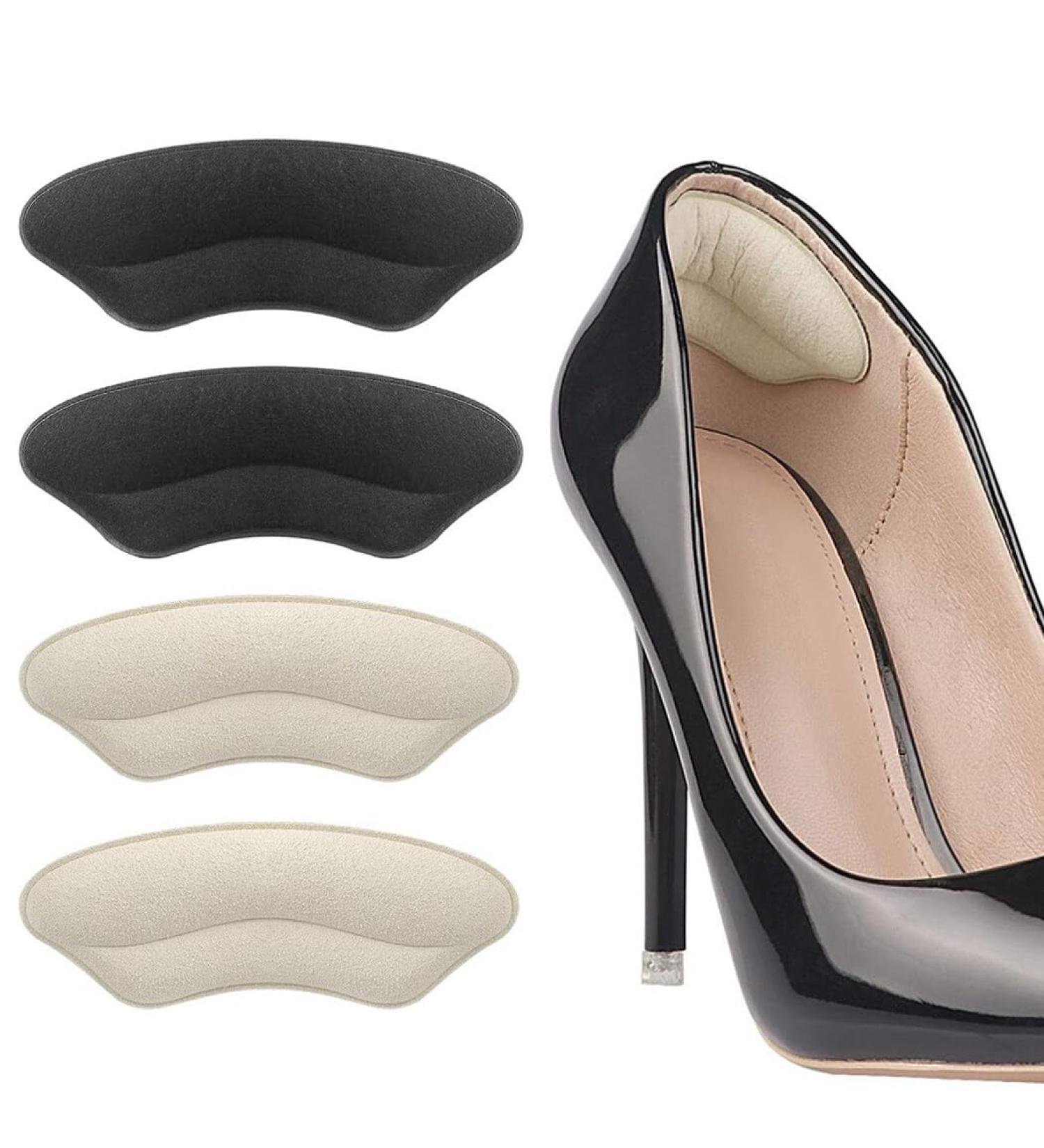 4-Pair Sponge Heel Shoe Pads - Protective Cushion Inserts | Flexible Reusable Self-Adhesive Scratch-Proof - Buy Online on GoSupps.com