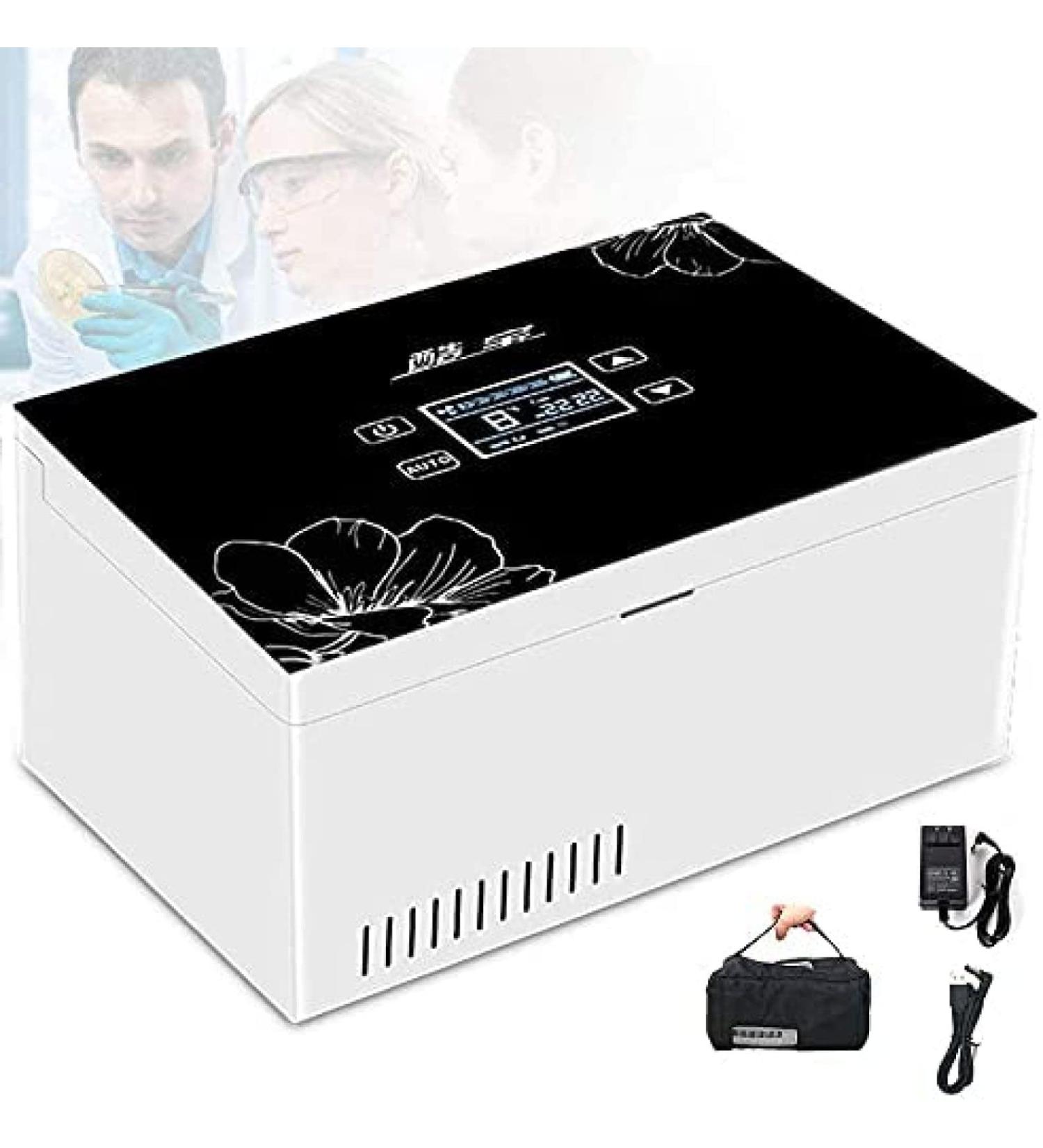 Large Capacity Portable Insulin Cooler Refrigerated Box Travel Drug Reefer Mini Medicine Refrigerated Box with Car USB Charging Large Refrigeration Space 2-25 2*Battery - Buy Online on GoSupps.com