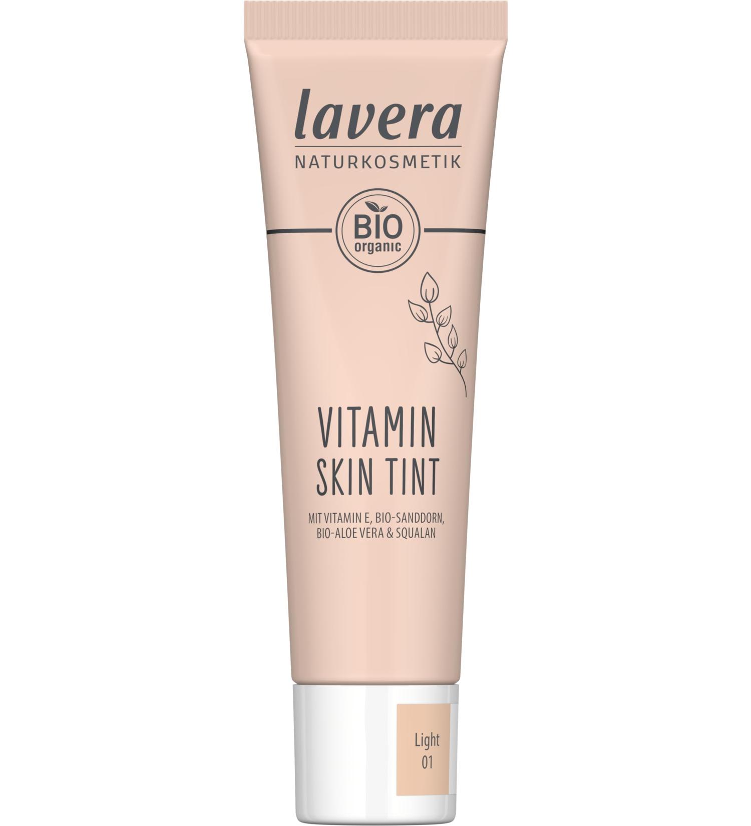 Lavera Vitamin Skin Tint Light 01 - Vegan Foundation for Fresh Complexion & Natural Finish - 30 ml Natural Cosmetics - Buy Online on GoSupps.com