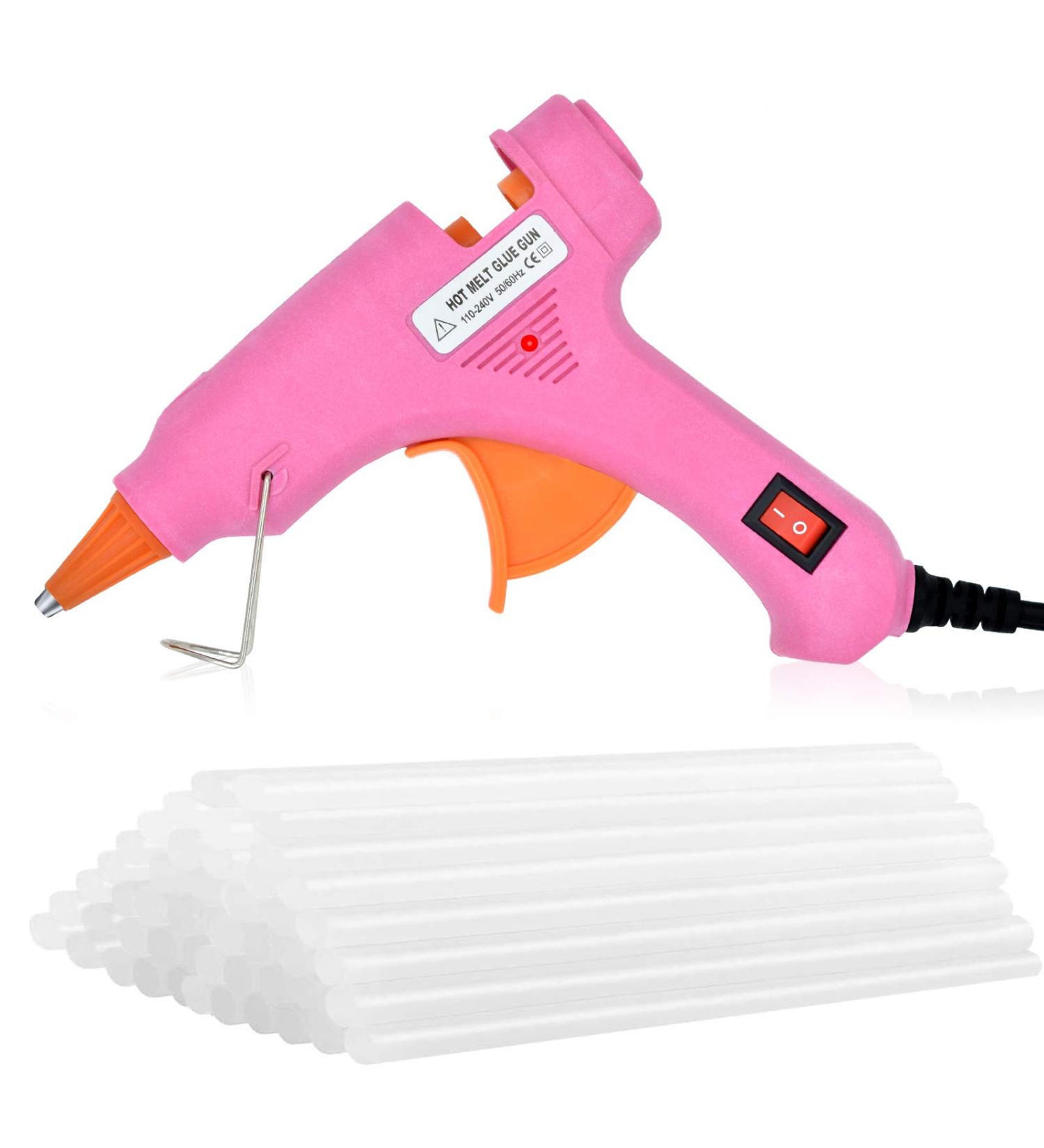 Hot Glue Gun with 40pcs Melt Glue Sticks  Mini Hot Melt Glue Gun Kit  Melting Glue Gun Set  Glue Gun Mini for Crafts and Arts  School  Home  Quick Repairs  Sealing Pink - Buy Online on GoSupps.com