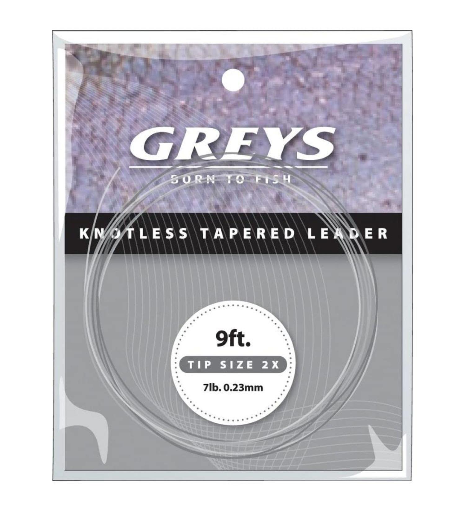 Fly leader - pulled - Greys - 3 X - 0.20 mm - 2.75 m